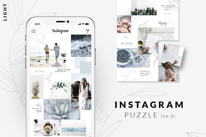 摄影照片产品电商营销海报Instagram模板合集 BUNDLE: Social Media Templates_img_2