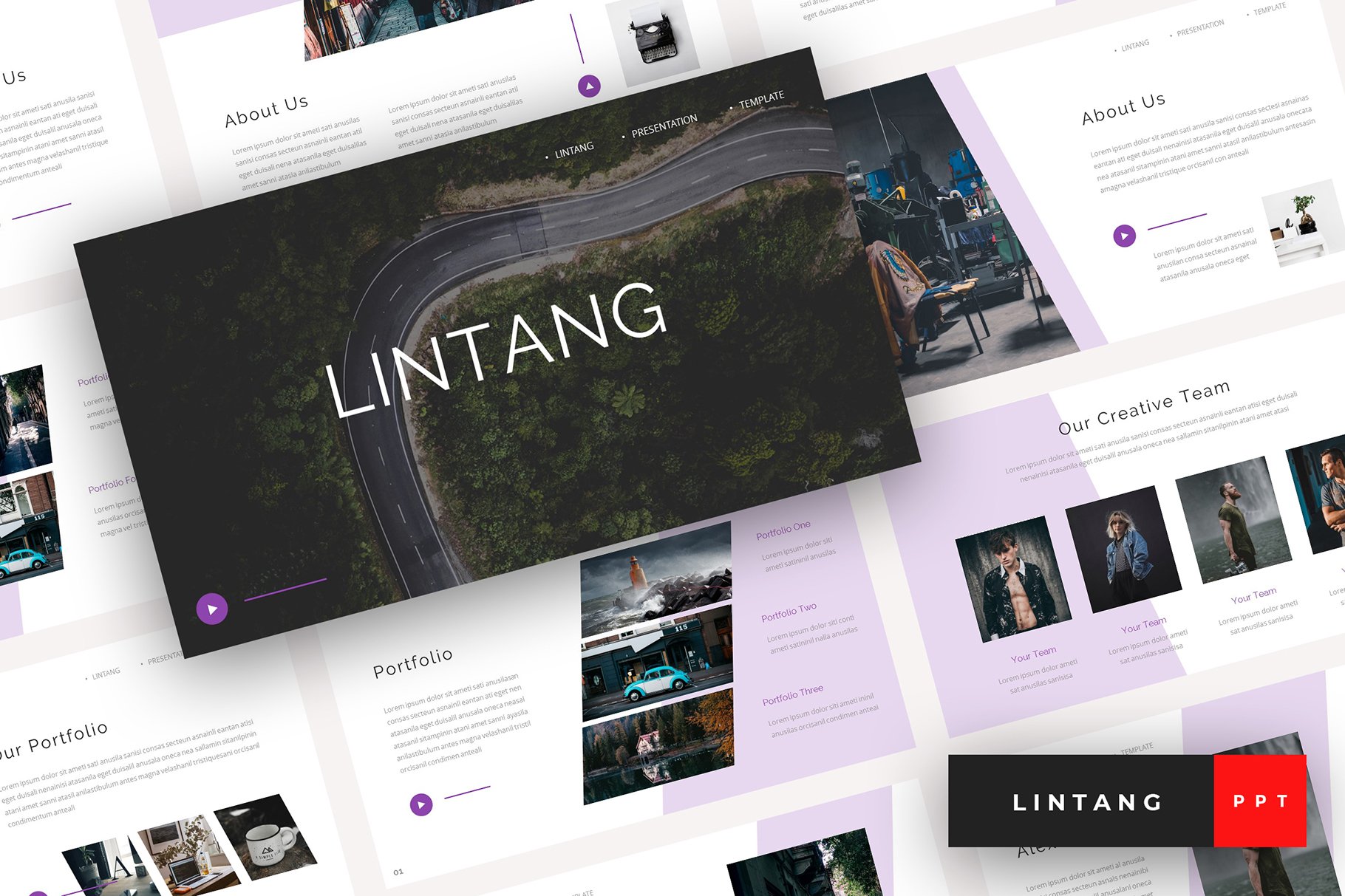 设计摄影工作室介绍幻灯片模板 Lintang - Creative Powerpoint, Keynote, Google Slides Templates_img_2