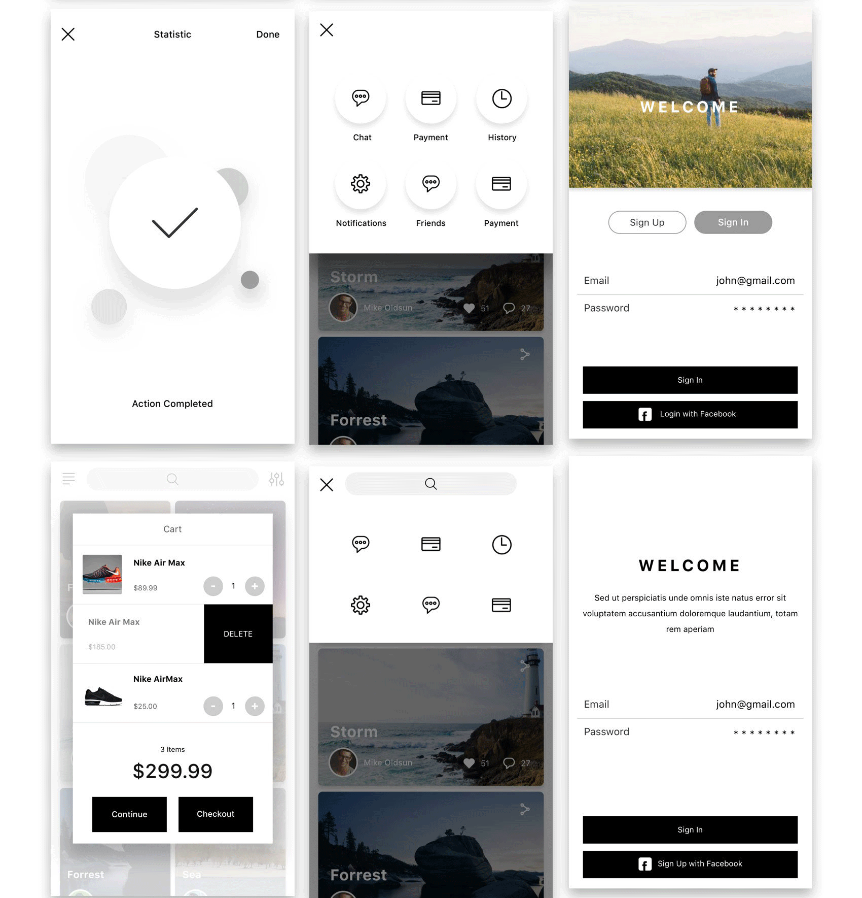 多用途手机应用 UI 套件 Hello UI Kit Mod. 2_img_2