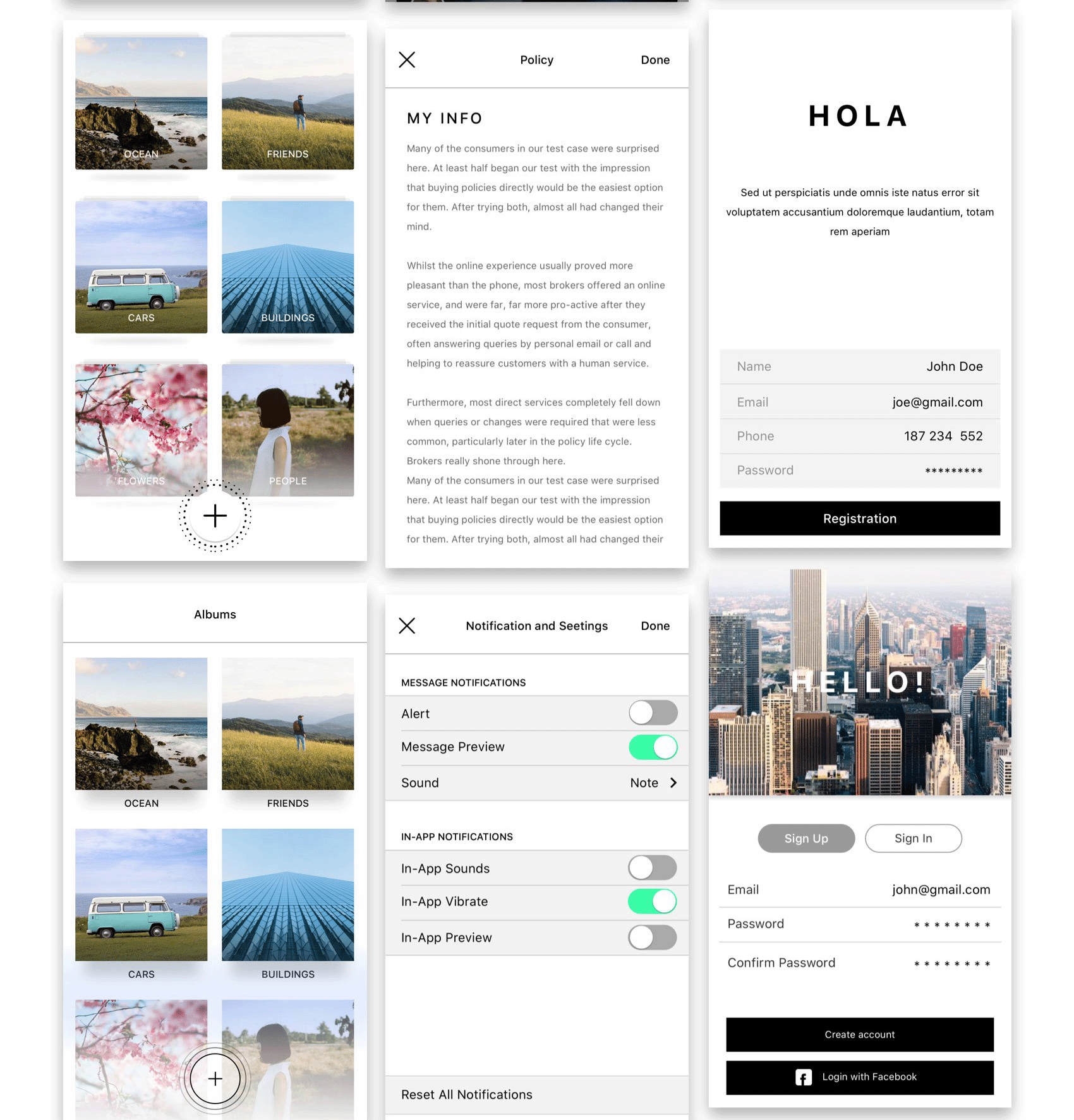 多用途手机应用 UI 套件 Hello UI Kit Mod. 2_img_2