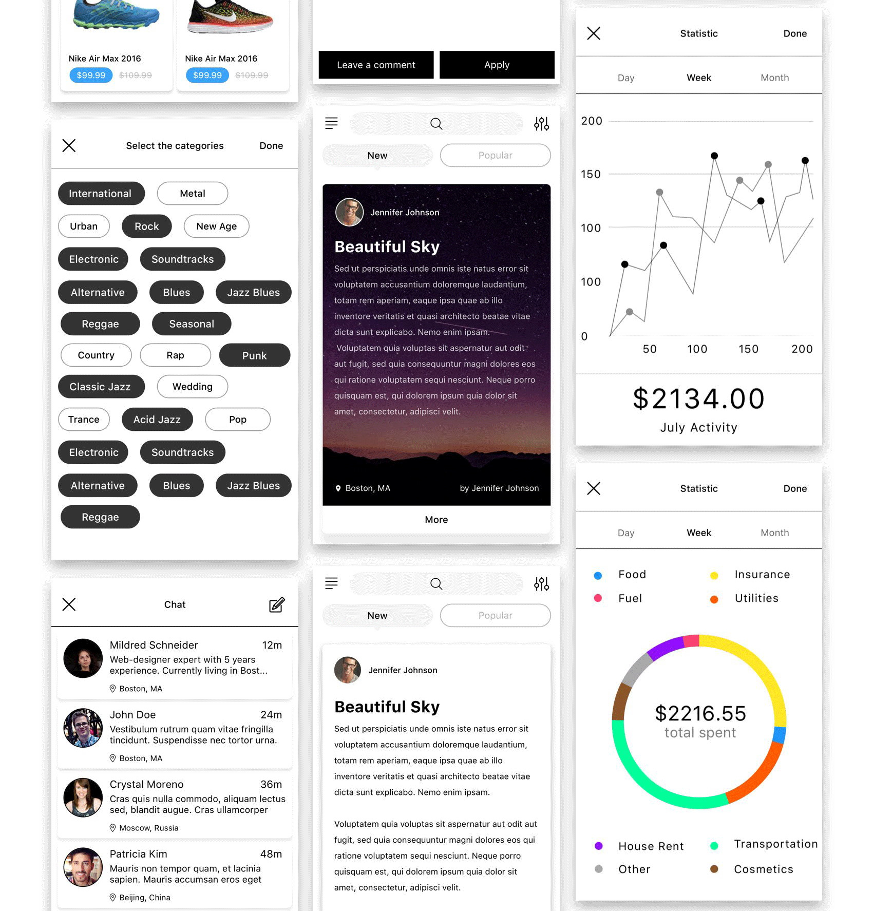 多用途手机应用 UI 套件 Hello UI Kit Mod. 2_img_2