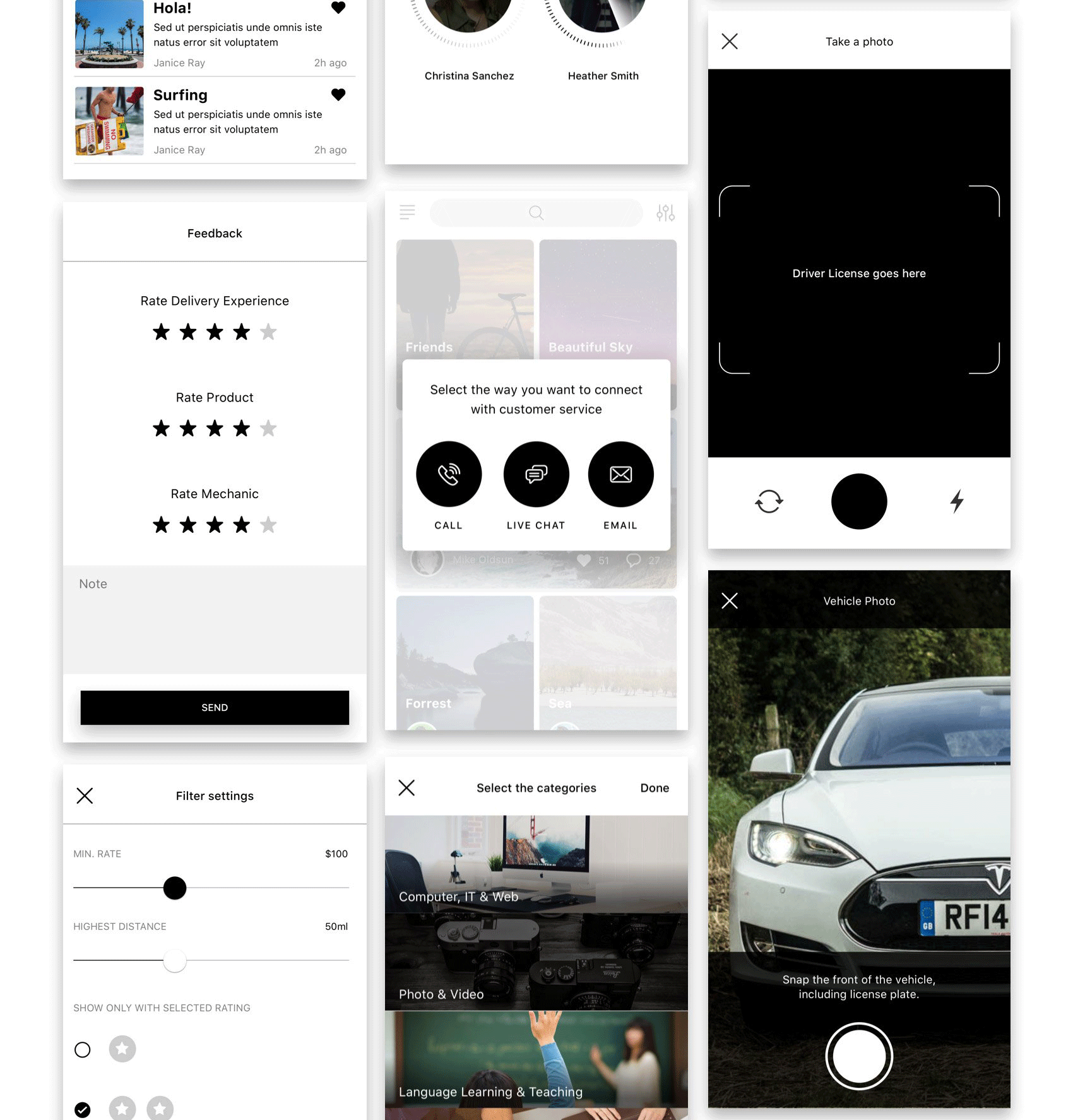 多用途手机应用 UI 套件 Hello UI Kit Mod. 2_img_2