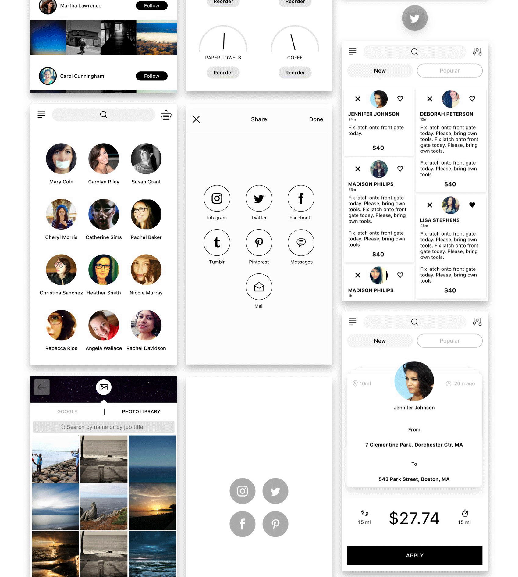 多用途手机应用 UI 套件 Hello UI Kit Mod. 2_img_2