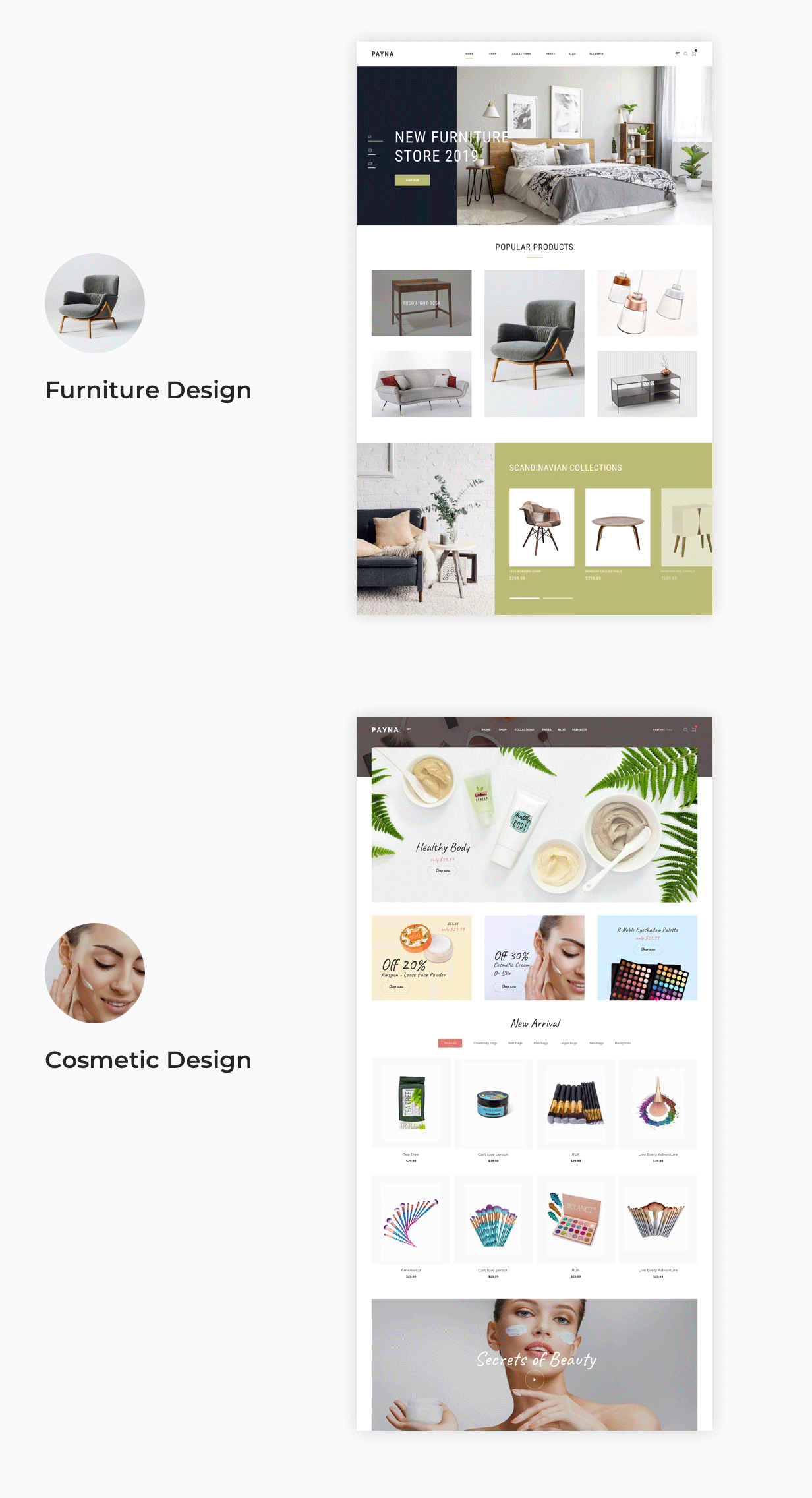 简约时装百货商场电子商城WordPress模板 Payna - Clean, Minimal WooCommerce Theme_img_2