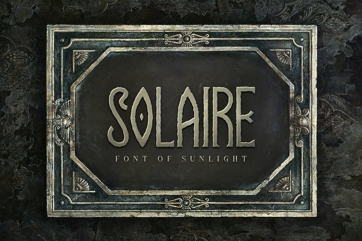 神秘游戏魔法中世纪哥特式字体 Solaire Typeface Font_img_2