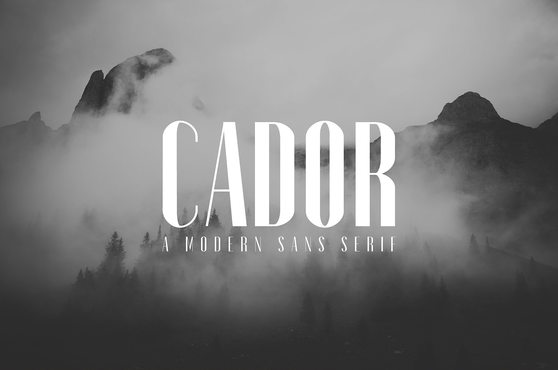 优雅创造性的圆滑线条无衬线字体 Cador Sans Serif Font Family Pack_img_2