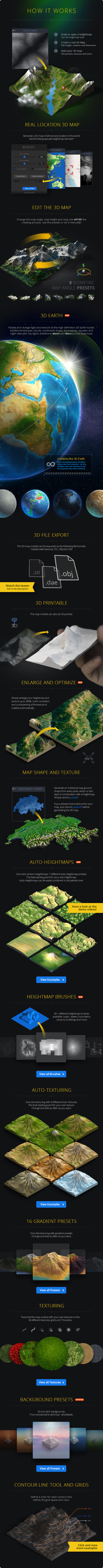 从高度图到真正的3D地图PS插件 3D Map Generator - Atlas Win&Mac 汉化版_img_2