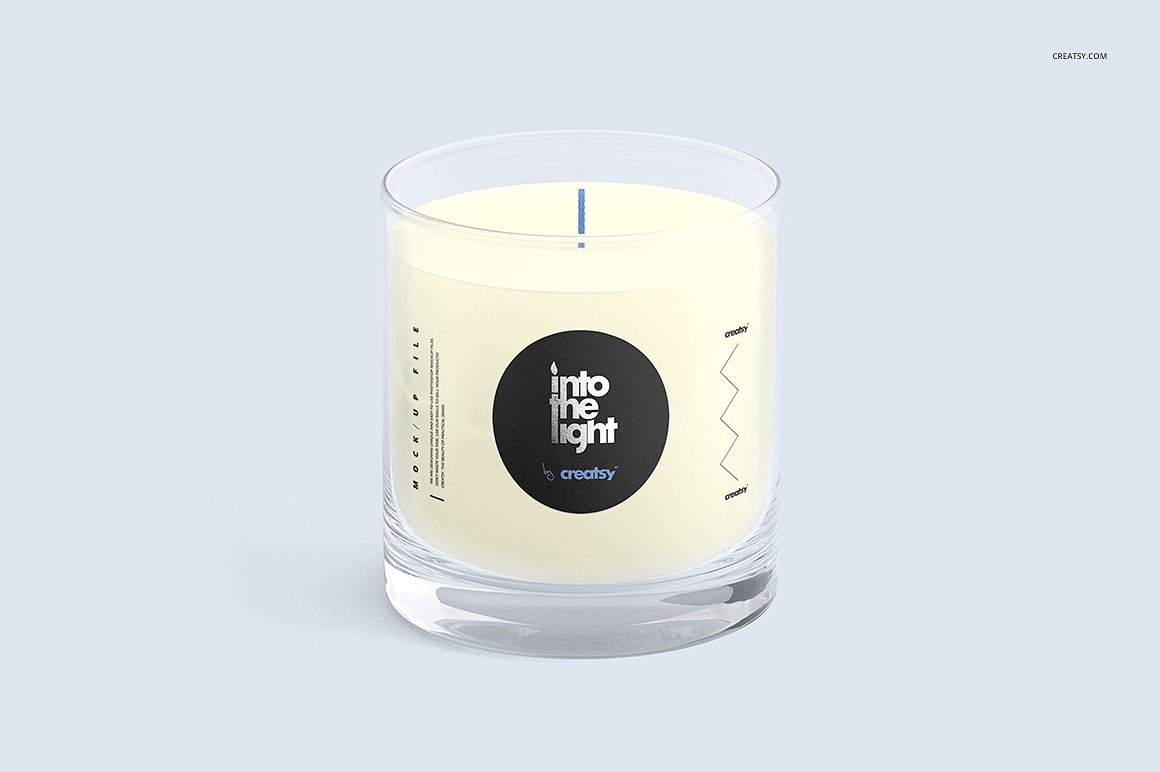 蜡烛香薰玻璃杯包装设计展示样机 Candle Mockup Set_img_2