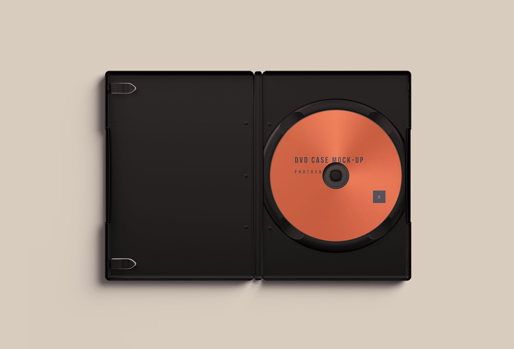 高端CD盒子DVD包装盒展示样机PSD智能贴图模板 Advanced PSD DVD Case Mockup_img_2