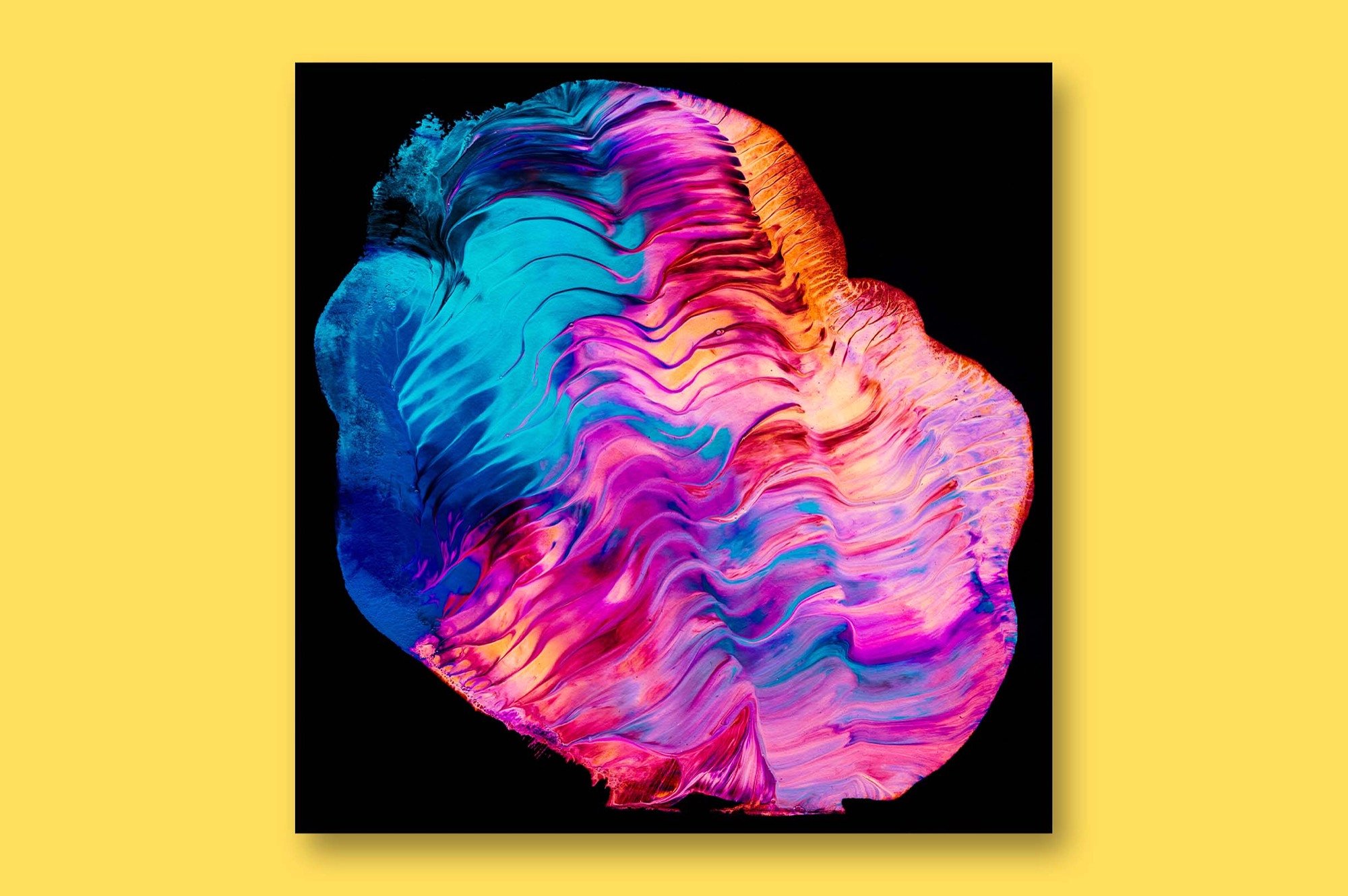 创意抽象纹理系列：抽象液态流体油漆丙烯酸刷子画工具包 Abstract Paint Bundle_img_2