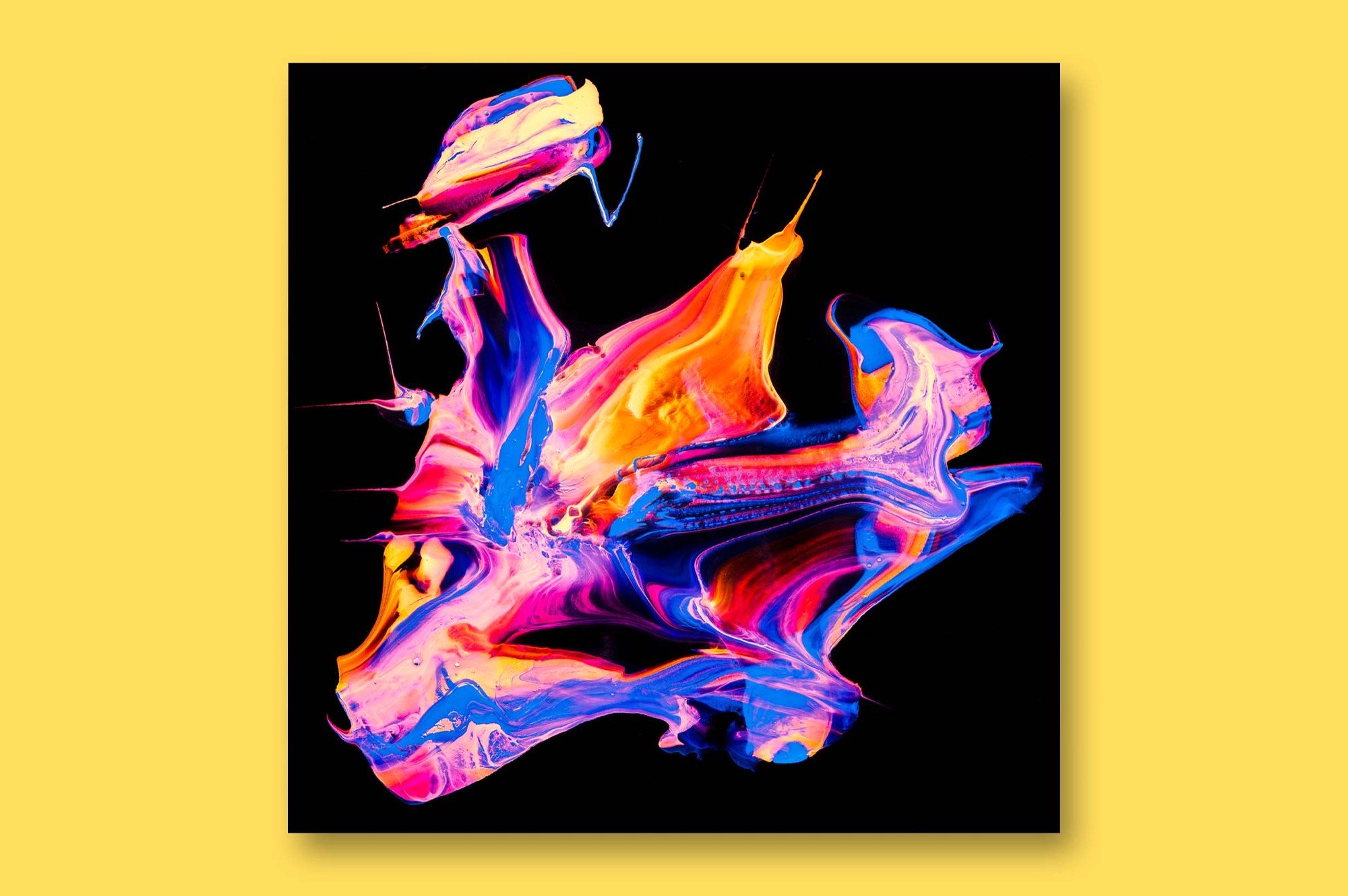 创意抽象纹理系列：抽象液态流体油漆丙烯酸刷子画工具包 Abstract Paint Bundle_img_2
