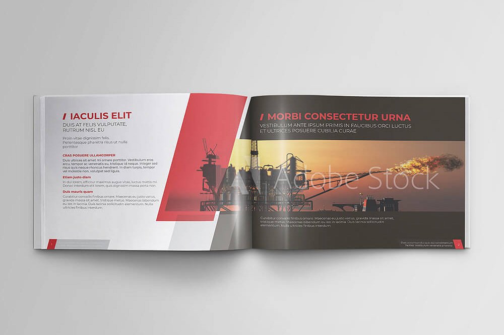 海上石油天然气公司宣传画册模板 Offshore Oil and Gas Booklet Design Template_img_2