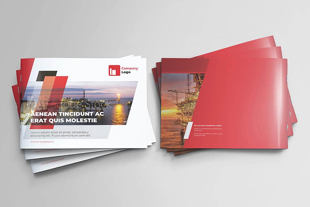 海上石油天然气公司宣传画册模板 Offshore Oil and Gas Booklet Design Template_img_2