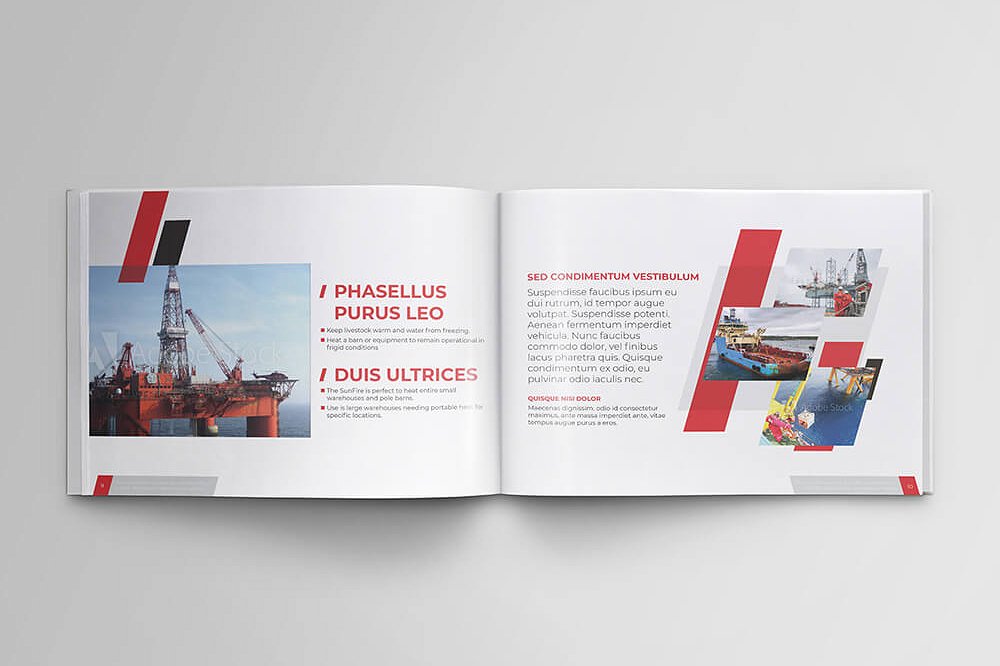 海上石油天然气公司宣传画册模板 Offshore Oil and Gas Booklet Design Template_img_2