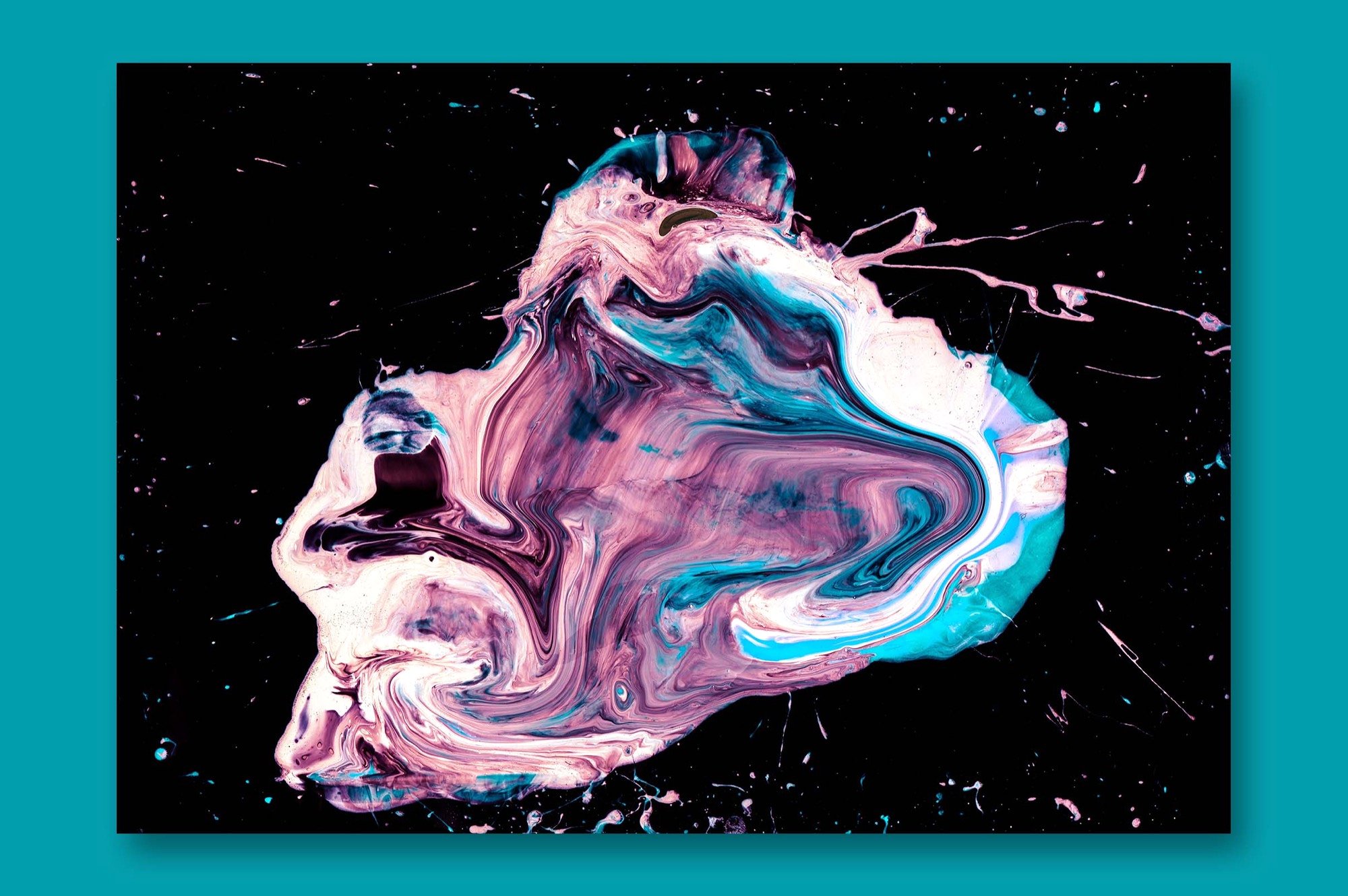 创意抽象纹理系列：抽象液态流体油漆丙烯酸刷子画工具包 Abstract Paint Bundle_img_2