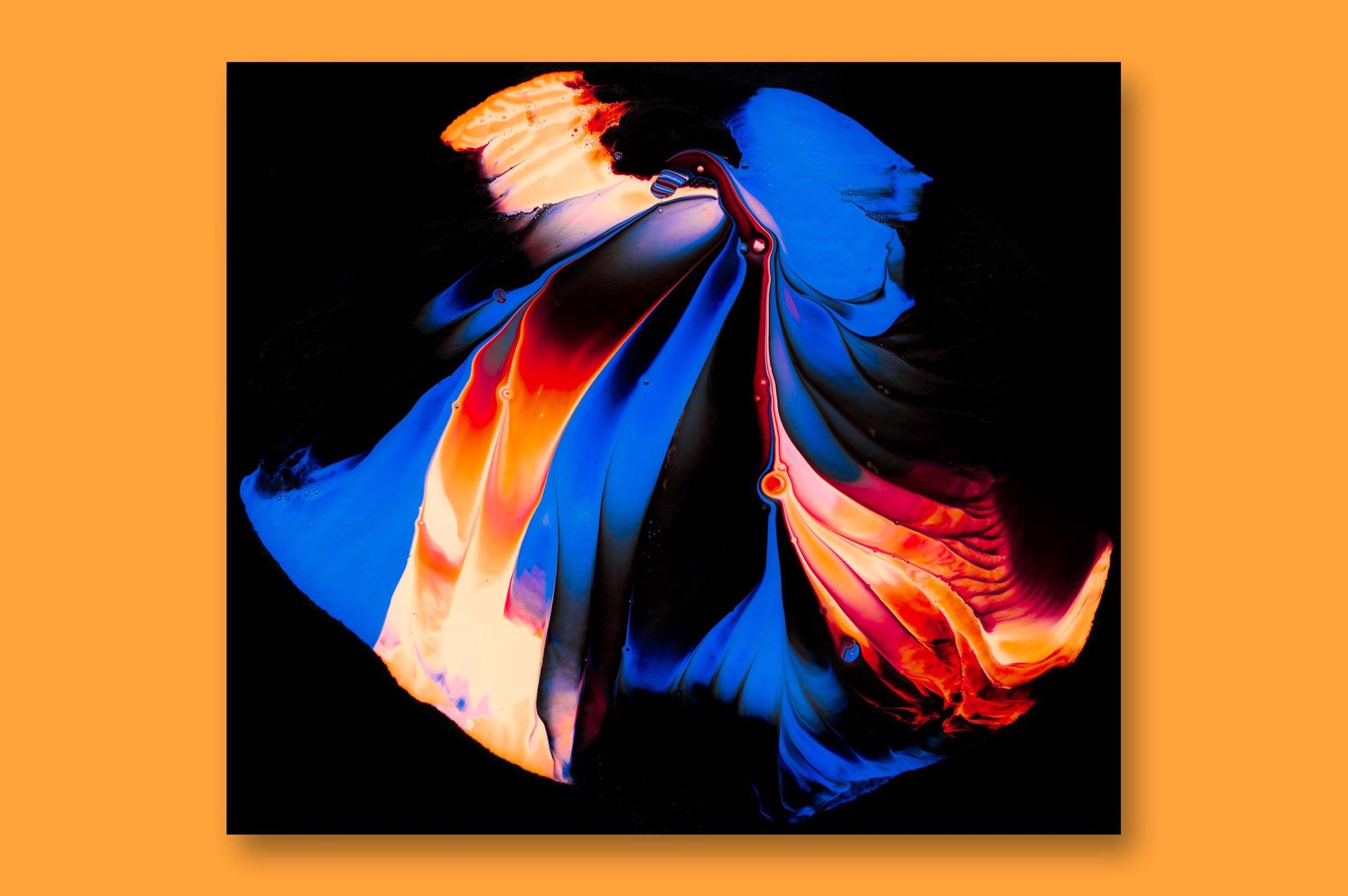 创意抽象纹理系列：抽象液态流体油漆丙烯酸刷子画工具包 Abstract Paint Bundle_img_2
