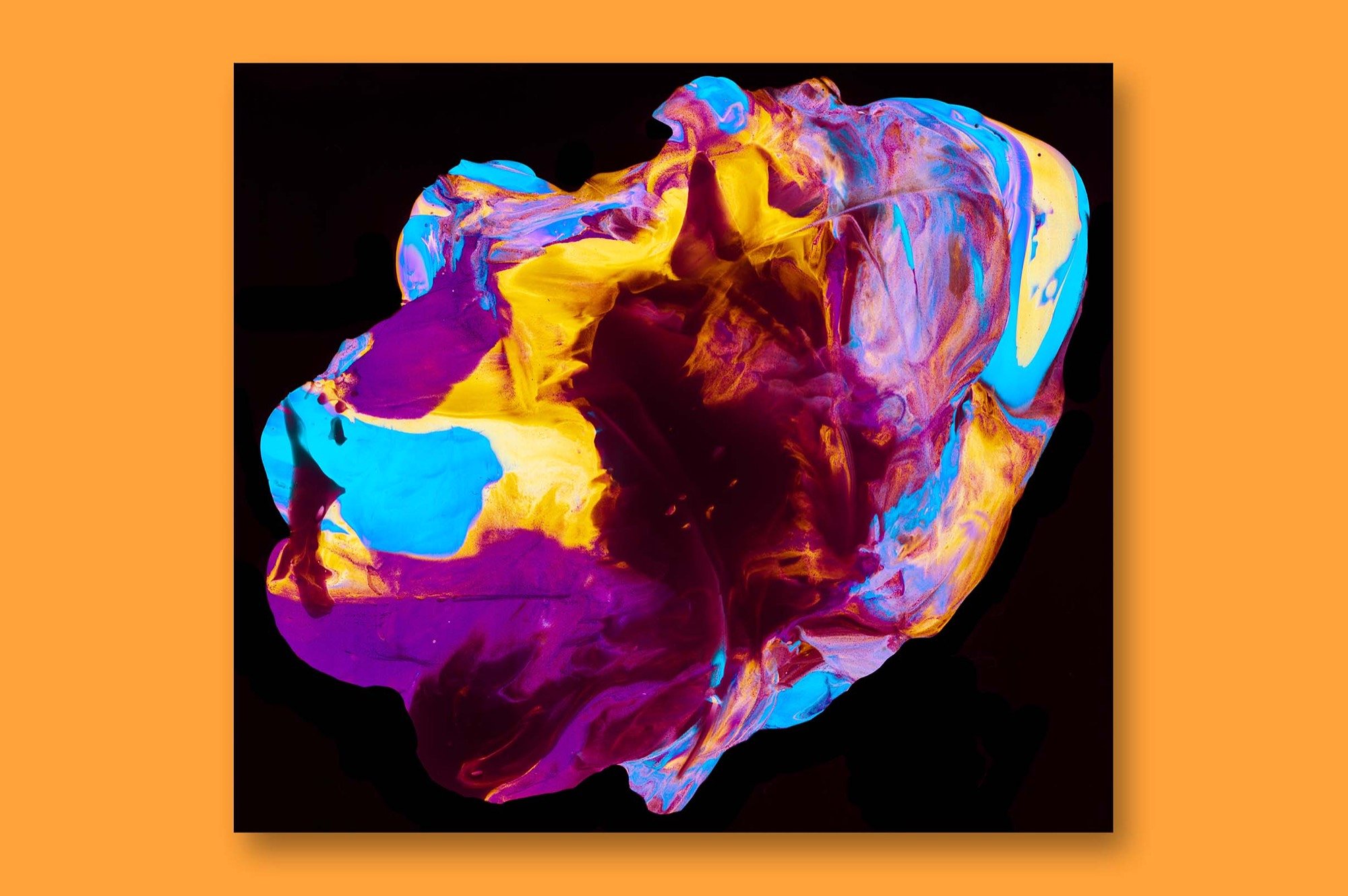 创意抽象纹理系列：抽象液态流体油漆丙烯酸刷子画工具包 Abstract Paint Bundle_img_2