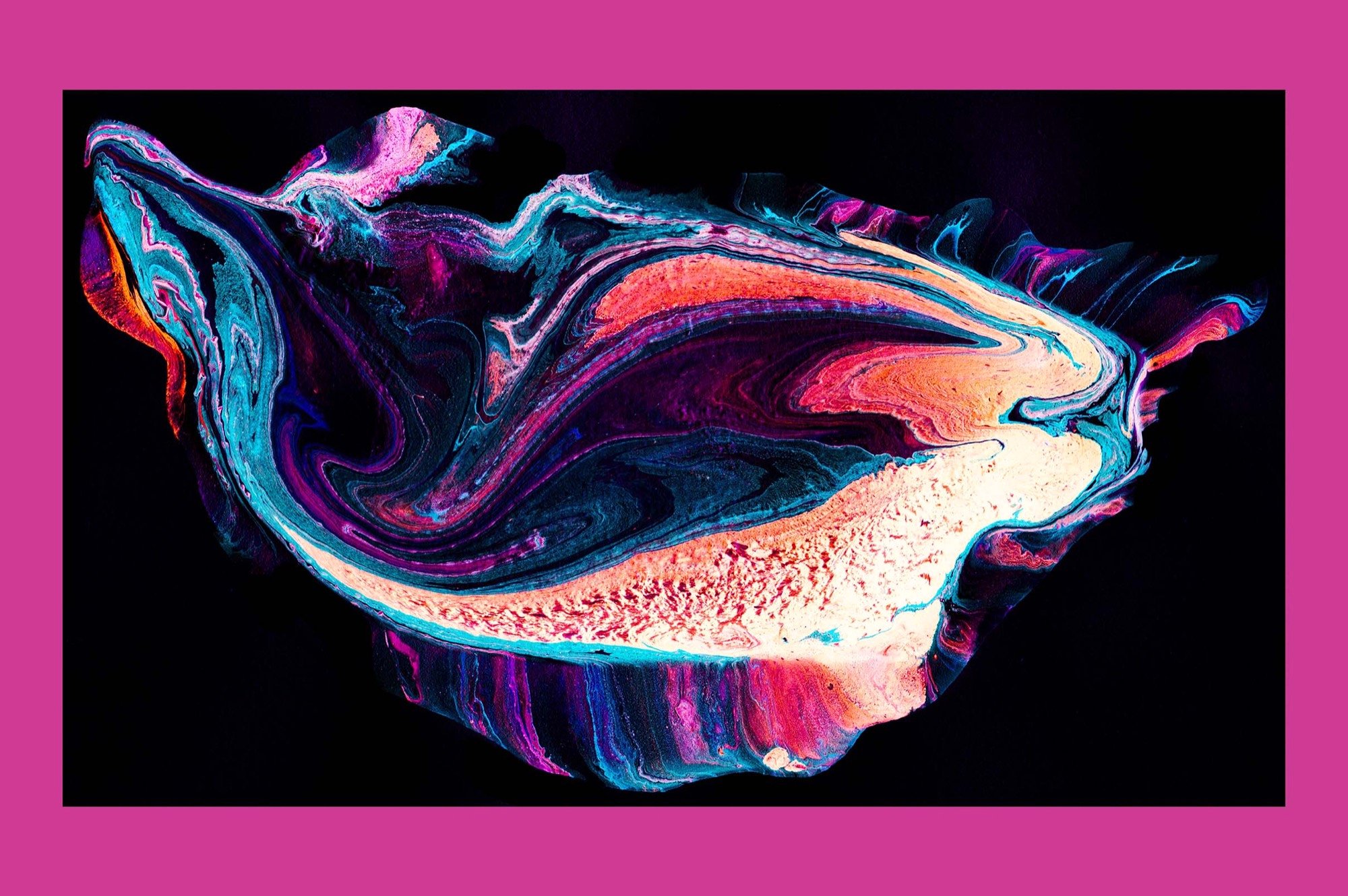创意抽象纹理系列：抽象液态流体油漆丙烯酸刷子画工具包 Abstract Paint Bundle_img_2