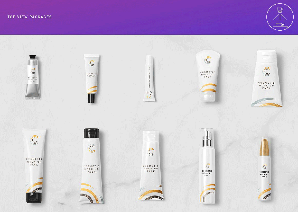 史上最全高端化妆品包装PSD样机模版VI品牌包装 Cosmetic Packaging Branding MockUp_img_2