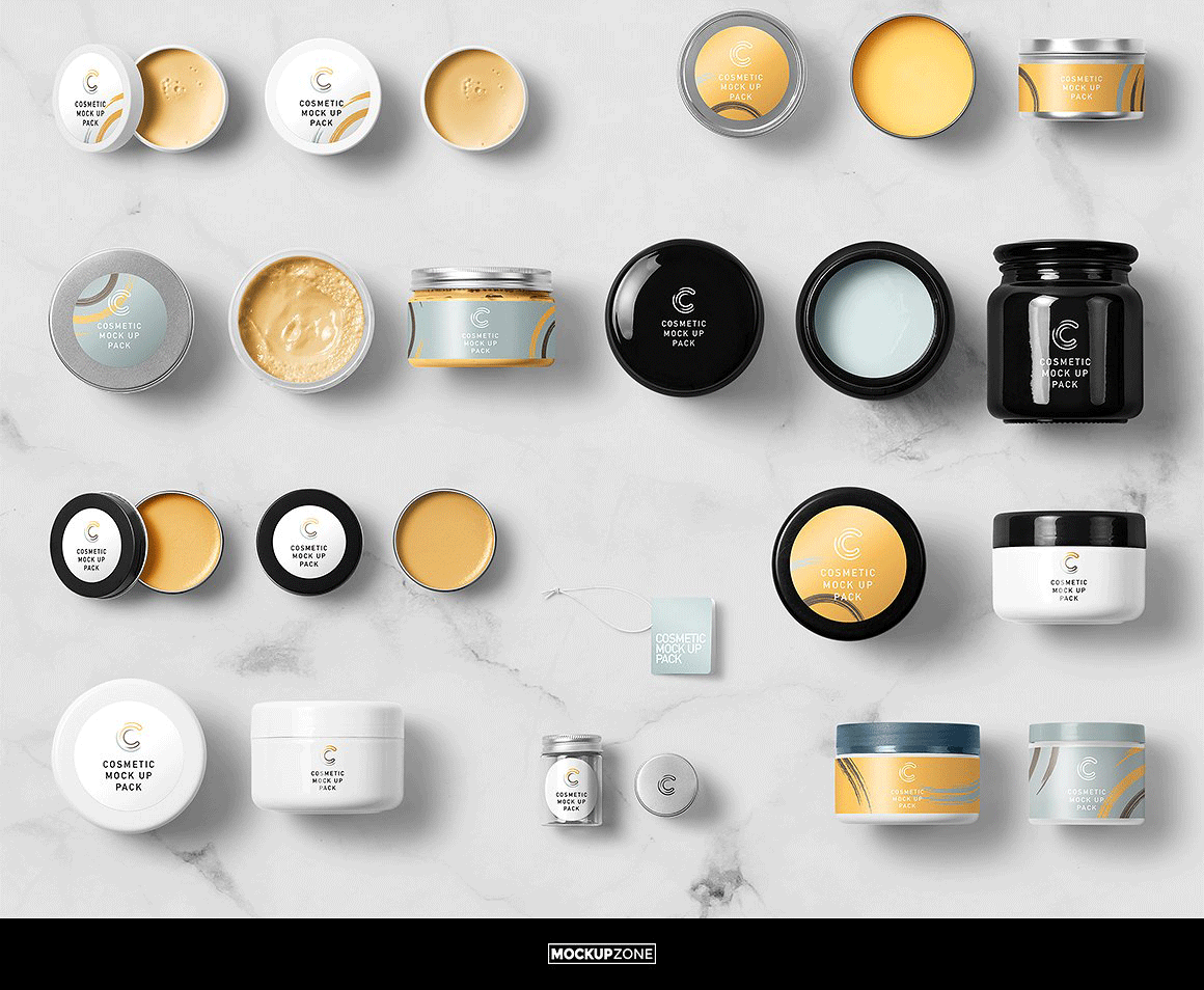 史上最全高端化妆品包装PSD样机模版VI品牌包装 Cosmetic Packaging Branding MockUp_img_2