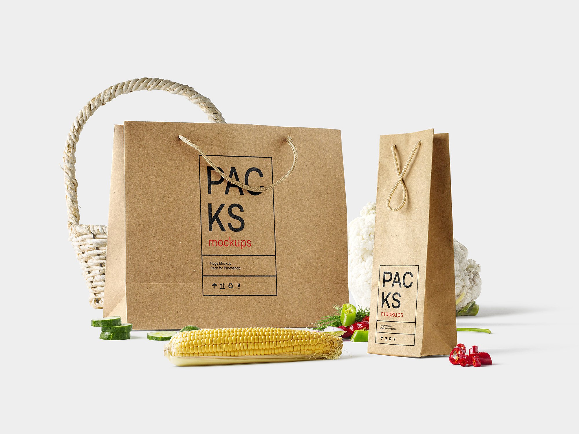 [19.65G] 品牌包装设计提案展示场景样机套装PSD智能贴图模板 Packs Mockup Bundle | BPK_img_2