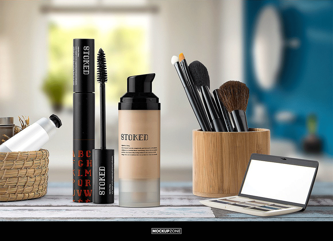 史上最全高端化妆品包装PSD样机模版VI品牌包装 Cosmetic Packaging Branding MockUp_img_2