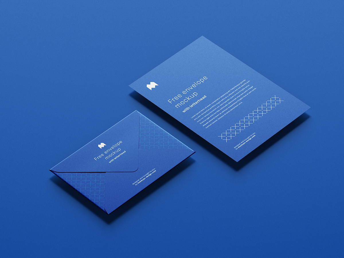 信封信纸品牌贴图提案样机PSD模版素材 Envelope Psd Mockups Templates_img_2