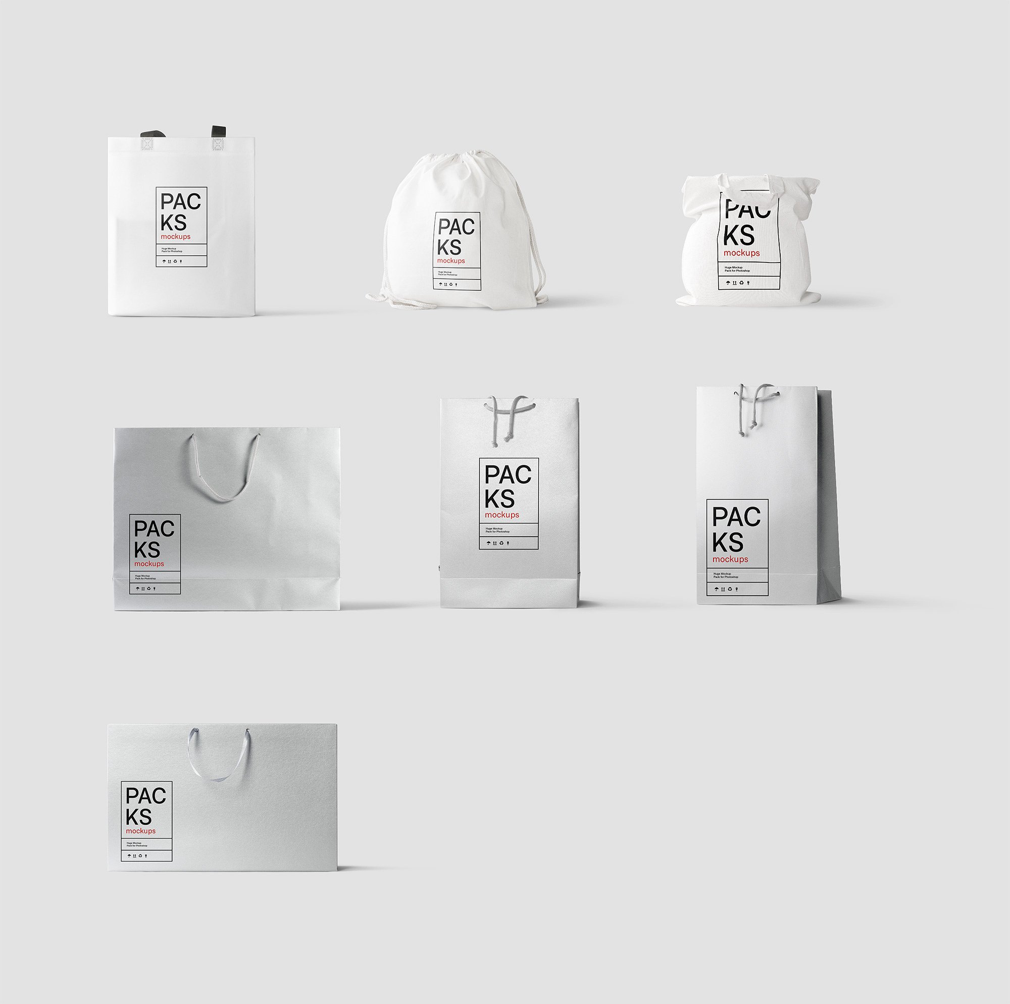 [19.65G] 品牌包装设计提案展示场景样机套装PSD智能贴图模板 Packs Mockup Bundle | BPK_img_2