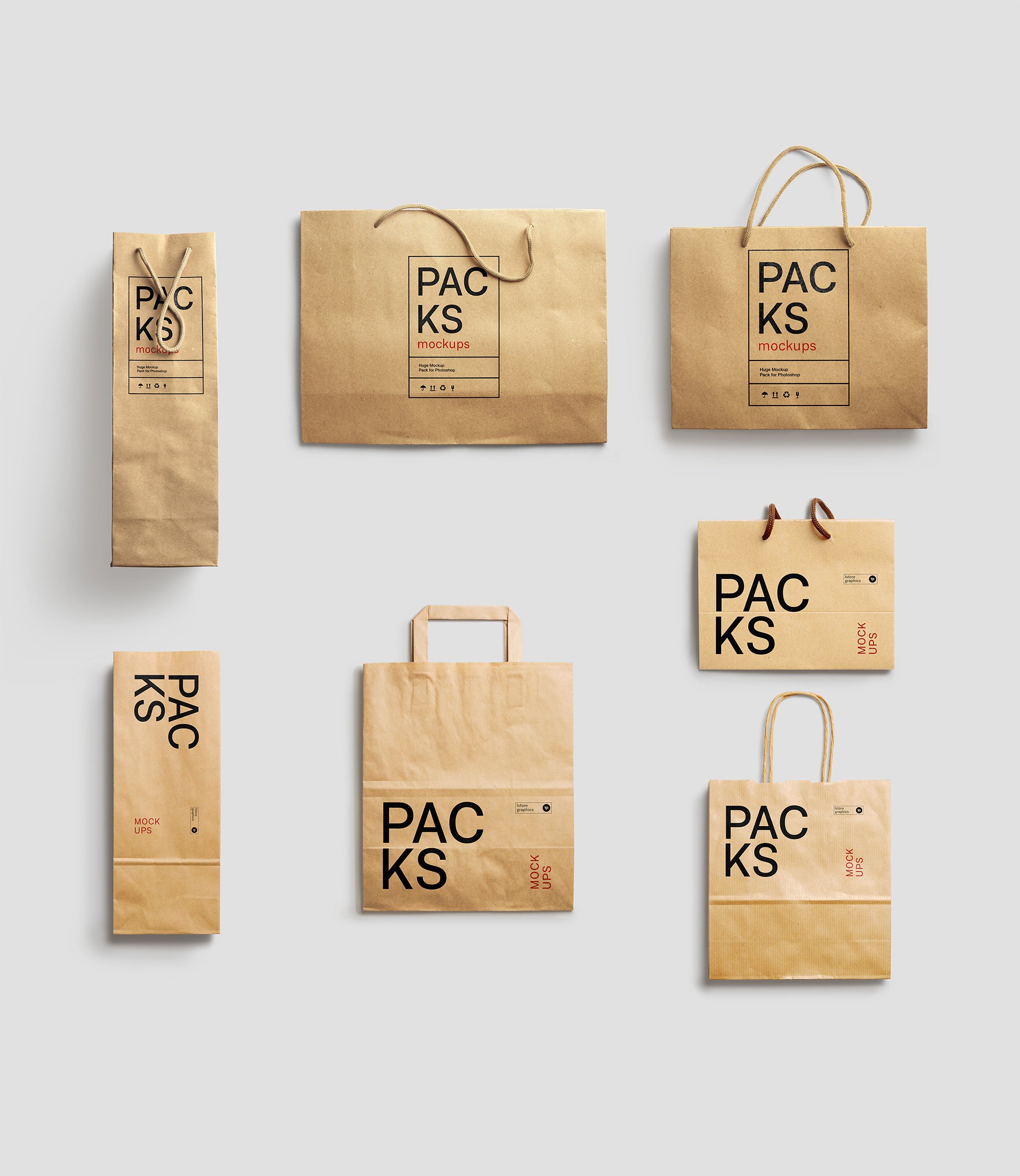 [19.65G] 品牌包装设计提案展示场景样机套装PSD智能贴图模板 Packs Mockup Bundle | BPK_img_2