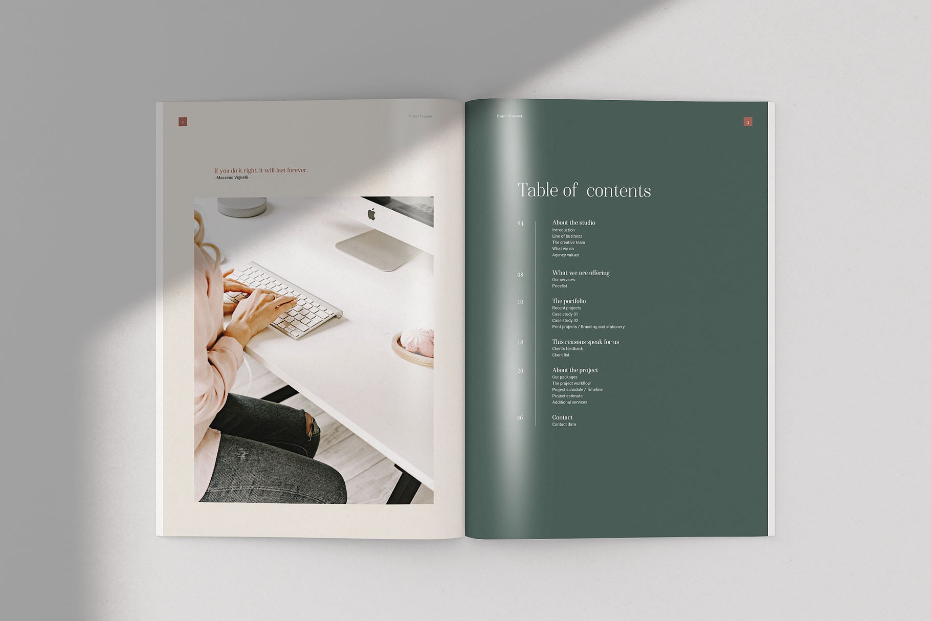 摄影师设计师作品展示Indesign画册模板 Photographer Designer Works Show Indesign Album Template_img_2