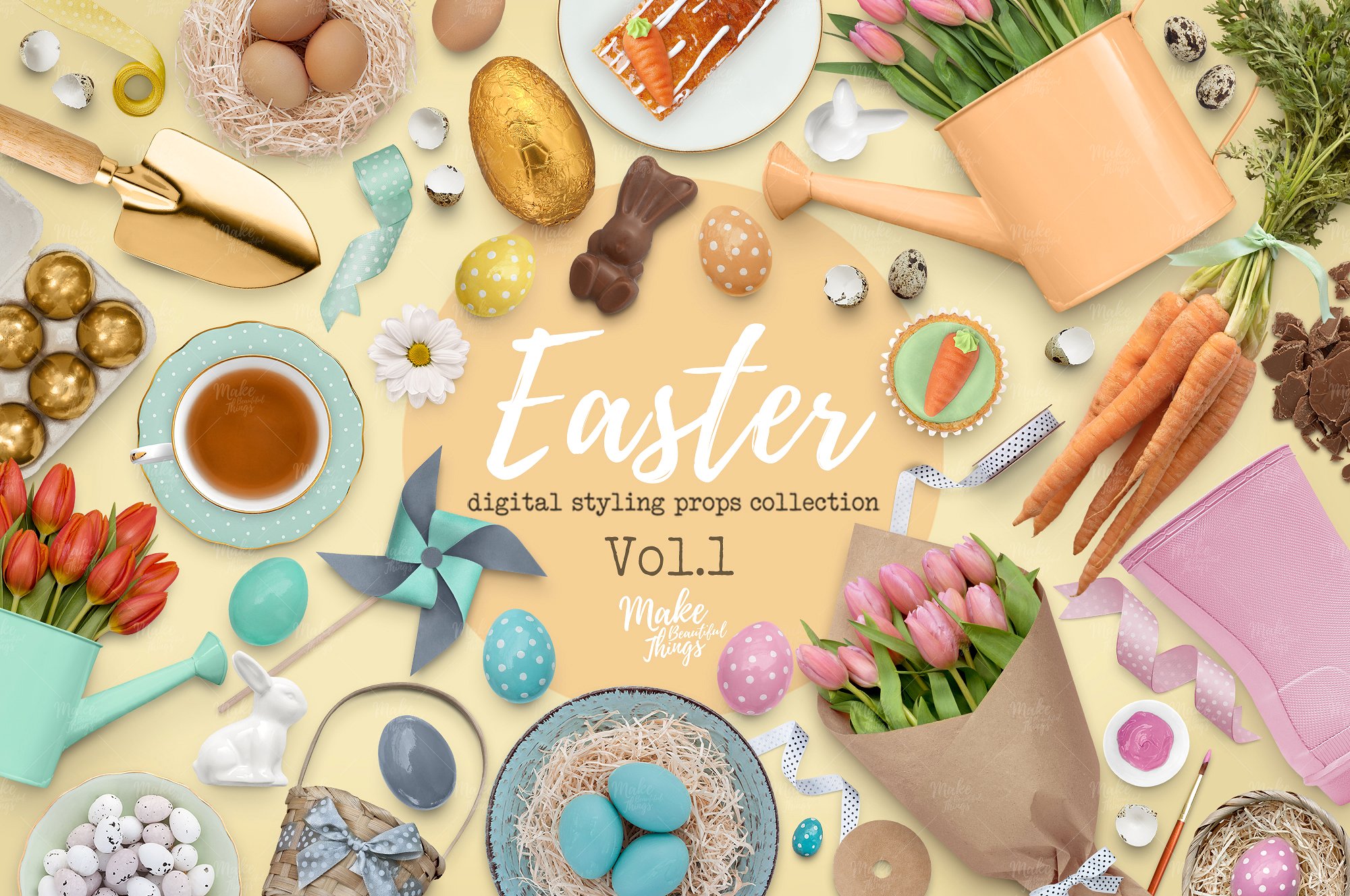 数码时尚产品系列复活节场景样机 Easter Scene Creator V.1_img_2