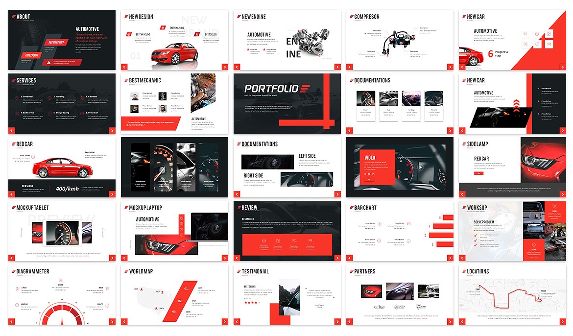 现代科技感的汽车新品发布会Powerpoint演示模板 Modern Technology SenseOf The Car New Product Conference Powerpoint Presentation Template_img_2