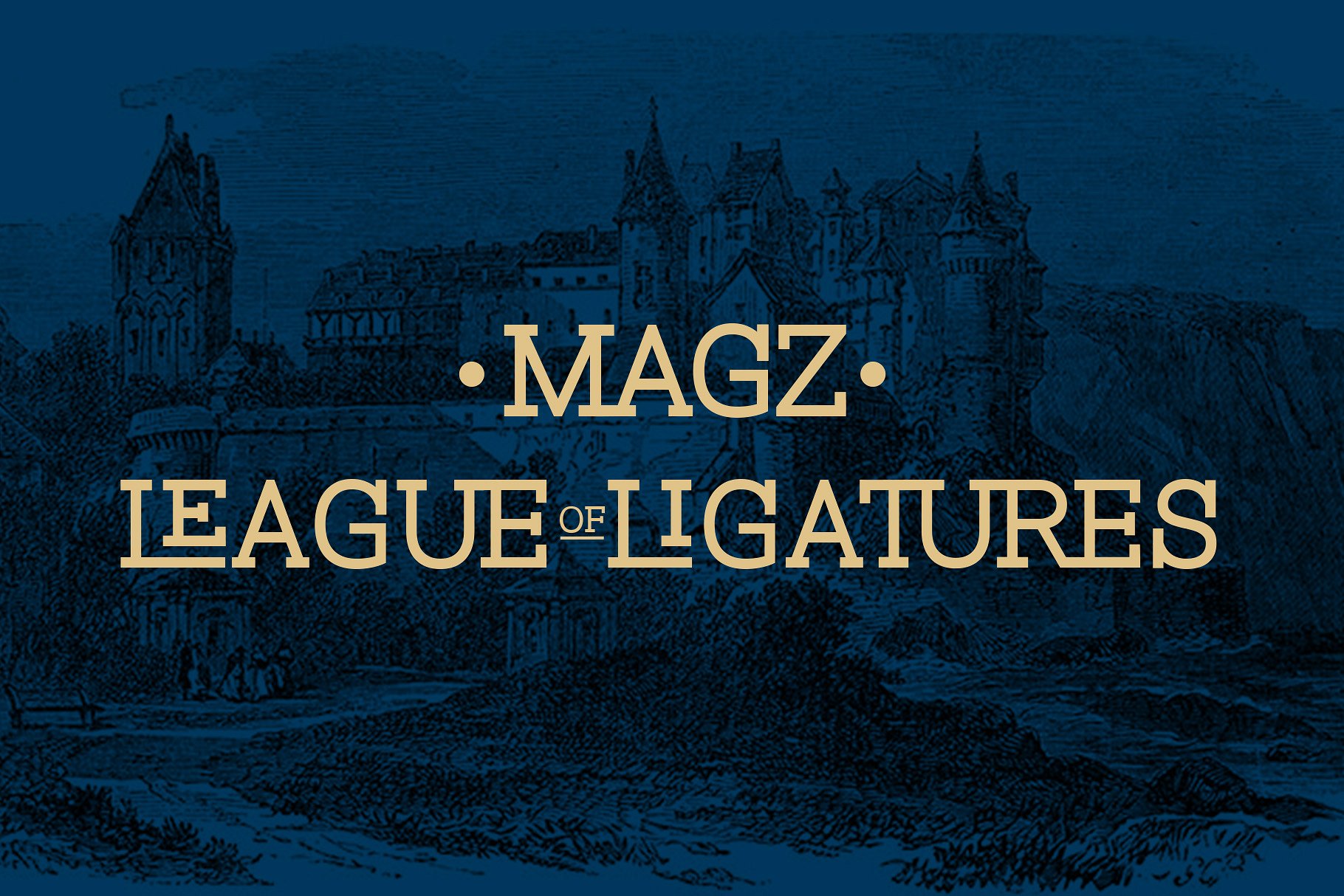 现代几何构造的平板衬线Magz Slab字体 Modern Geometrically Constructed Flat Serif Magz Slab Font_img_2