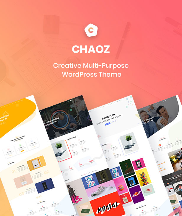 专注于数字服务设计作品展示公司介绍WordPress主题模板 Chaoz - Creative Portfolio WordPress Theme For Agency_img_2