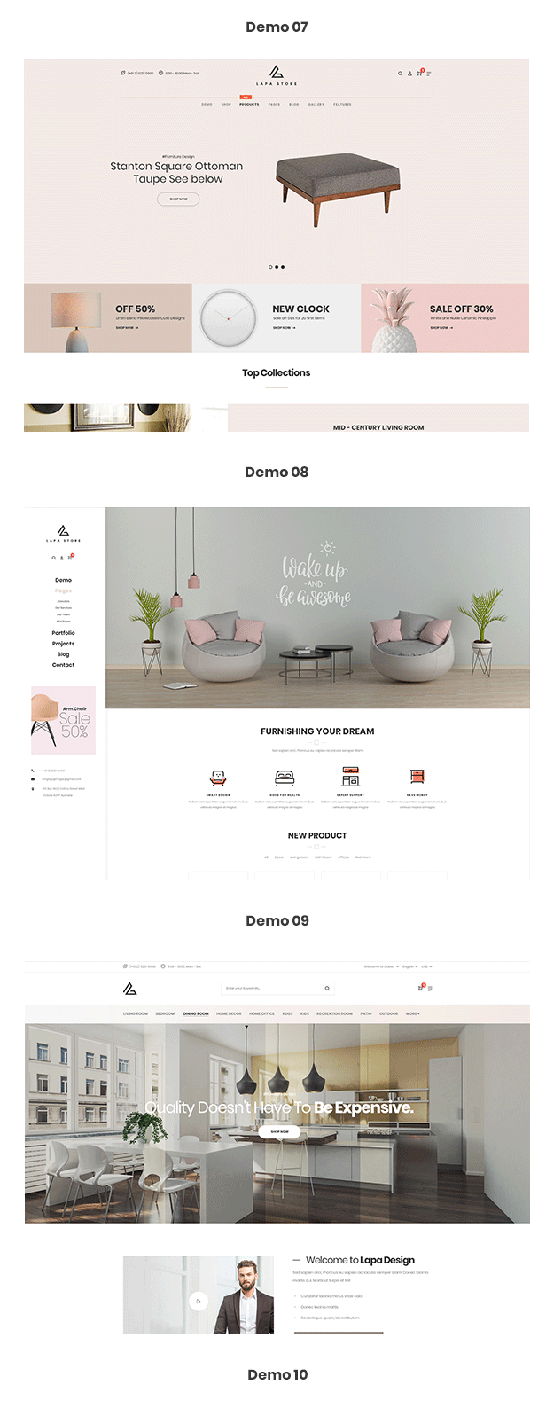 现代时尚的家具服装电商企业介绍Wordpress主题模板 Modern Fashion Furniture Clothing E-Commerce Company Introduction Wordpress Theme Template_img_2