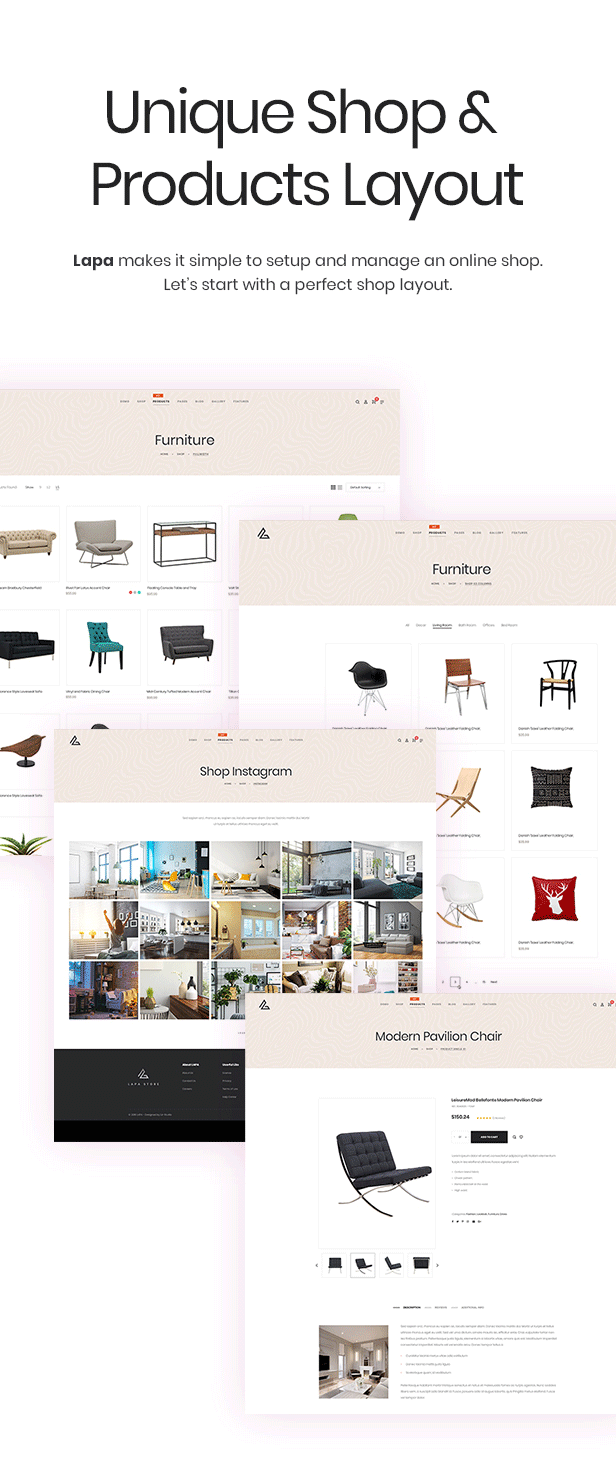 现代时尚的家具服装电商企业介绍Wordpress主题模板 Modern Fashion Furniture Clothing E-Commerce Company Introduction Wordpress Theme Template_img_2