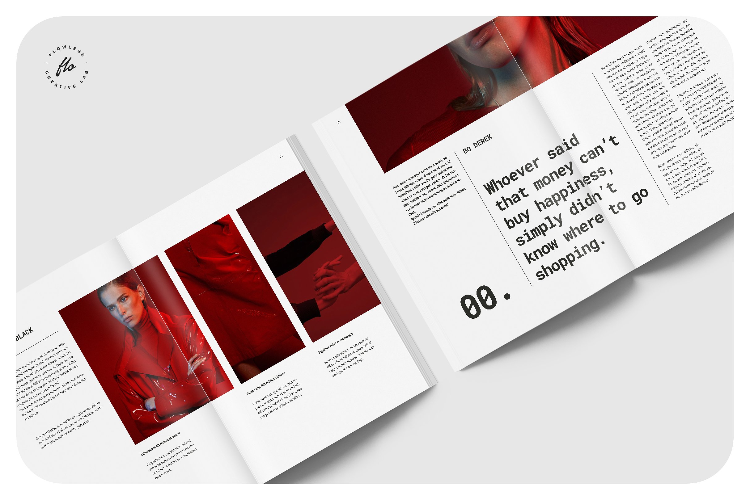 现代潮流的服装品牌Indesign杂志画册模板 Modern Fashion Clothing Brand Indesign Magazine Album Template_img_2