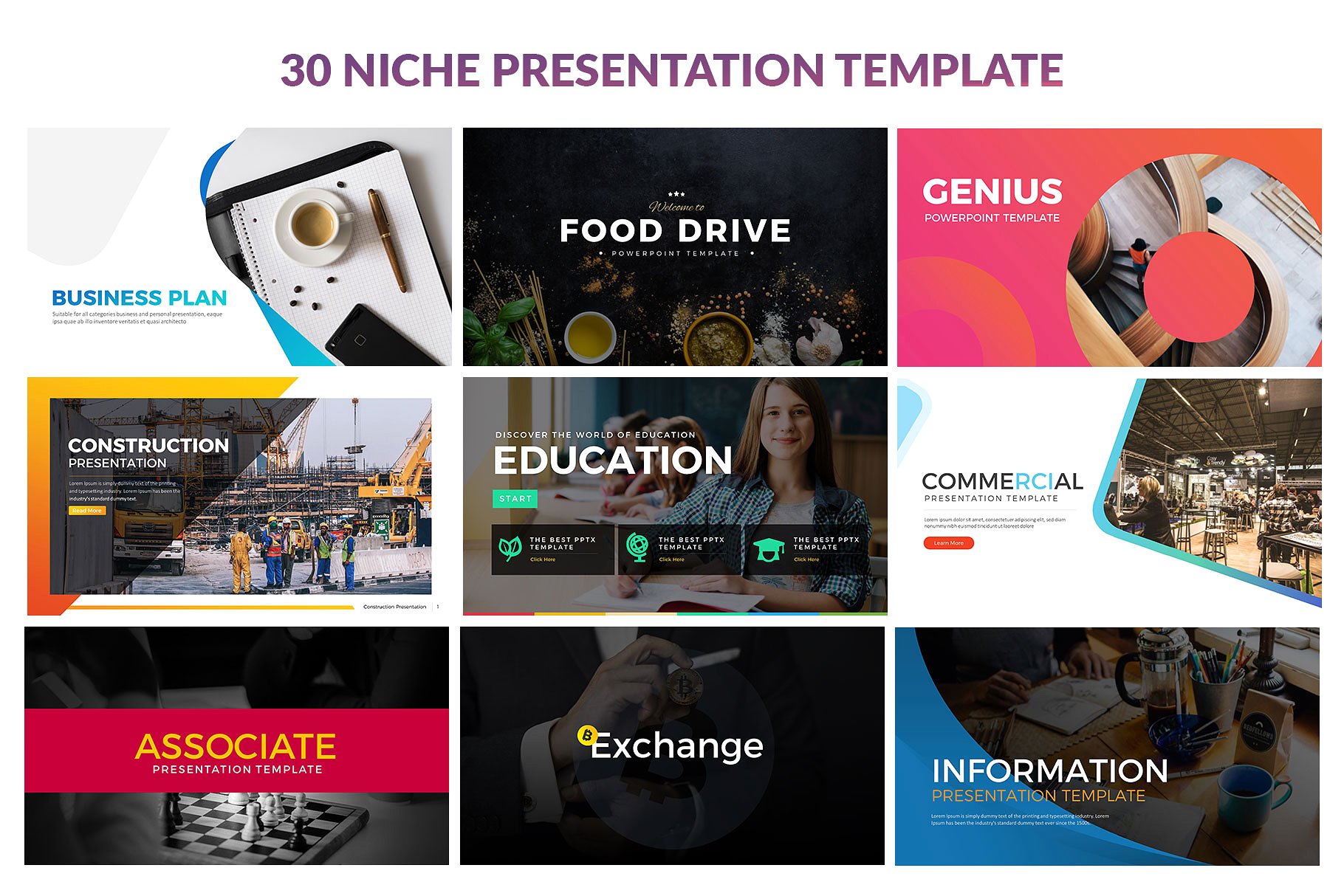 30款超级漂亮的商务办公企业介绍幻灯片模板 All In One 30 Presentation Template_img_2