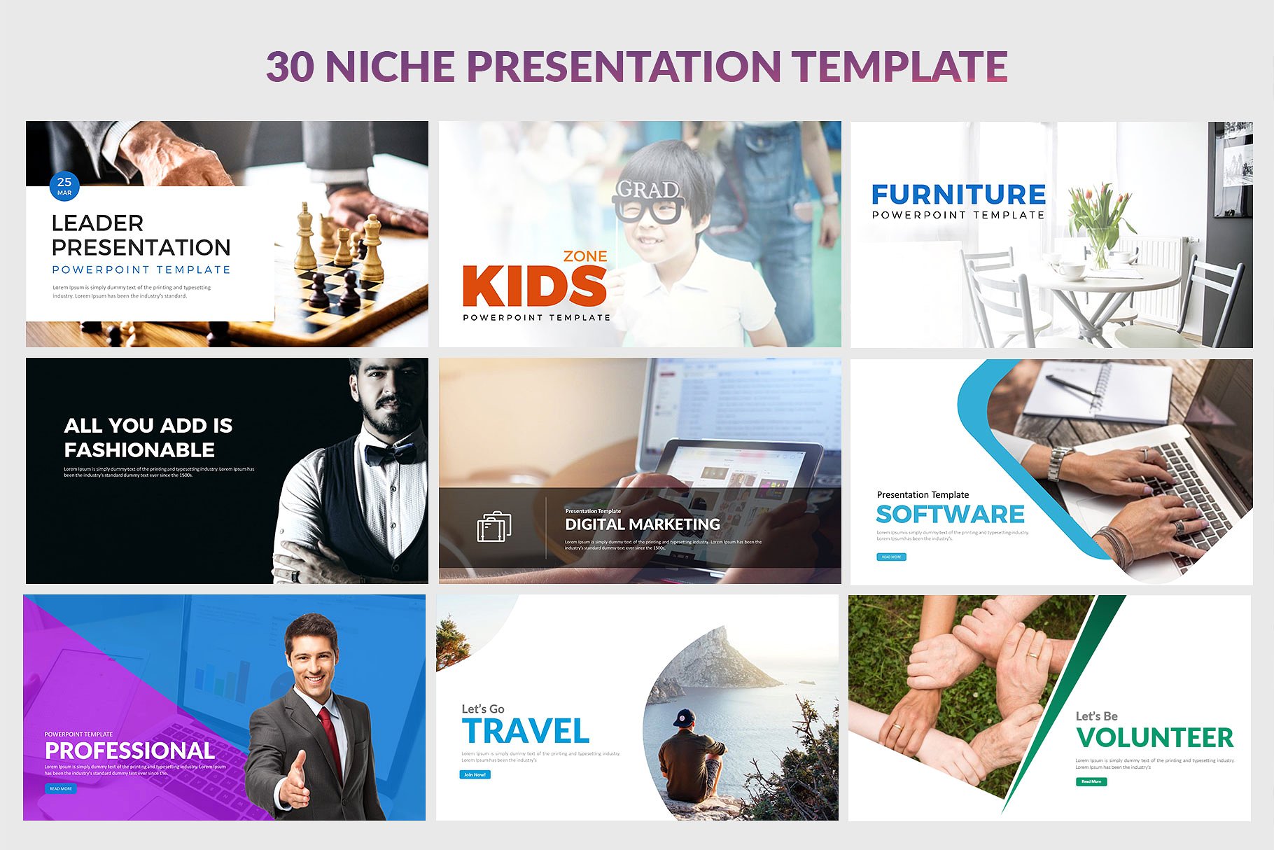 30款超级漂亮的商务办公企业介绍幻灯片模板 All In One 30 Presentation Template_img_2