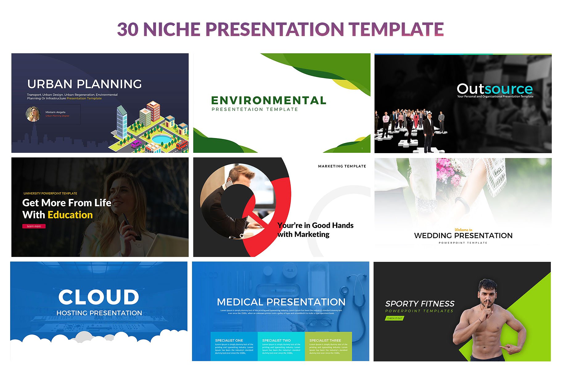 30款超级漂亮的商务办公企业介绍幻灯片模板 All In One 30 Presentation Template_img_2