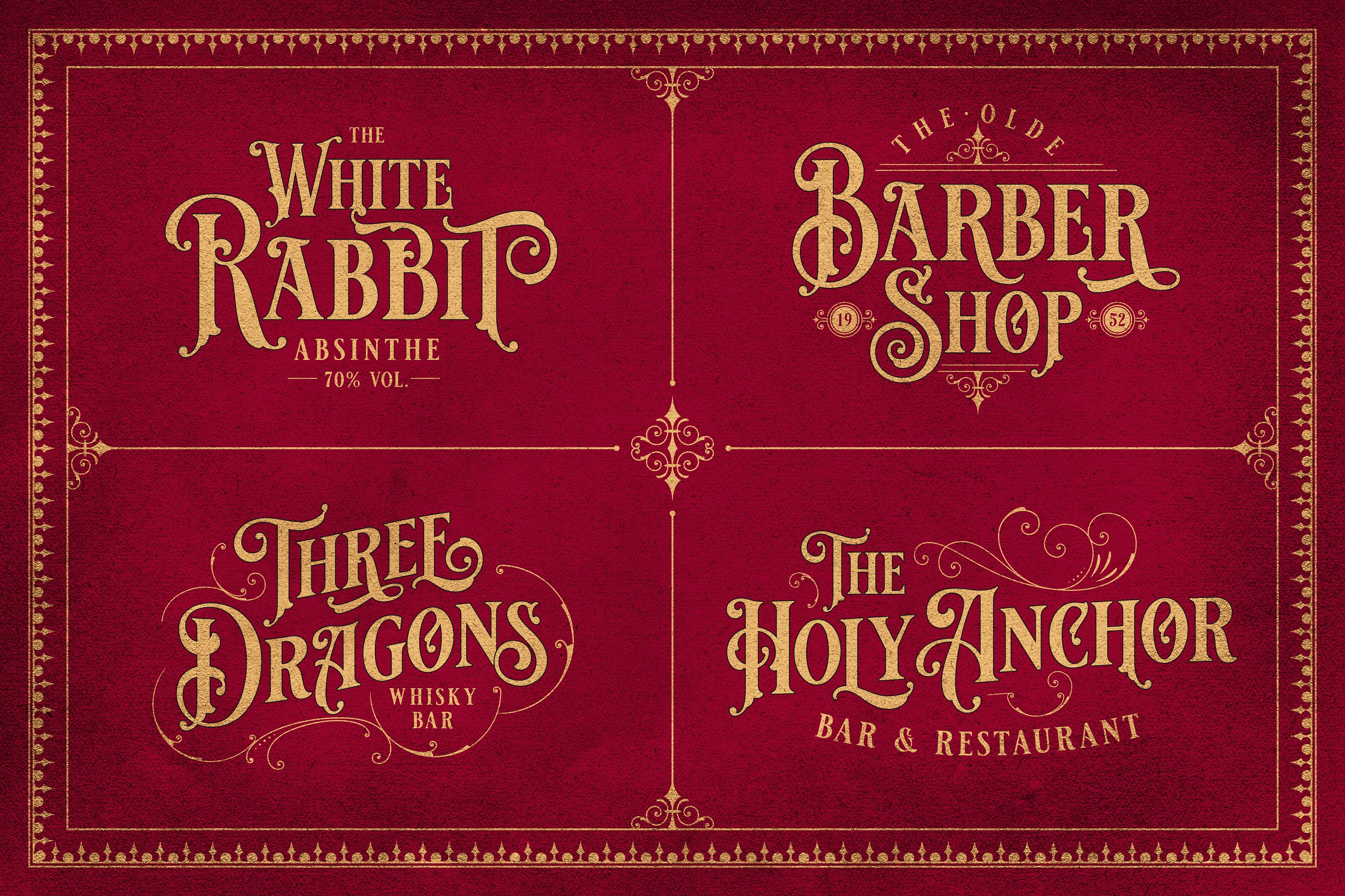 简约华丽的适用于标题徽标包装的字体合集 Simple And Gorgeous Font Collection For Headline Logo Packaging_img_2