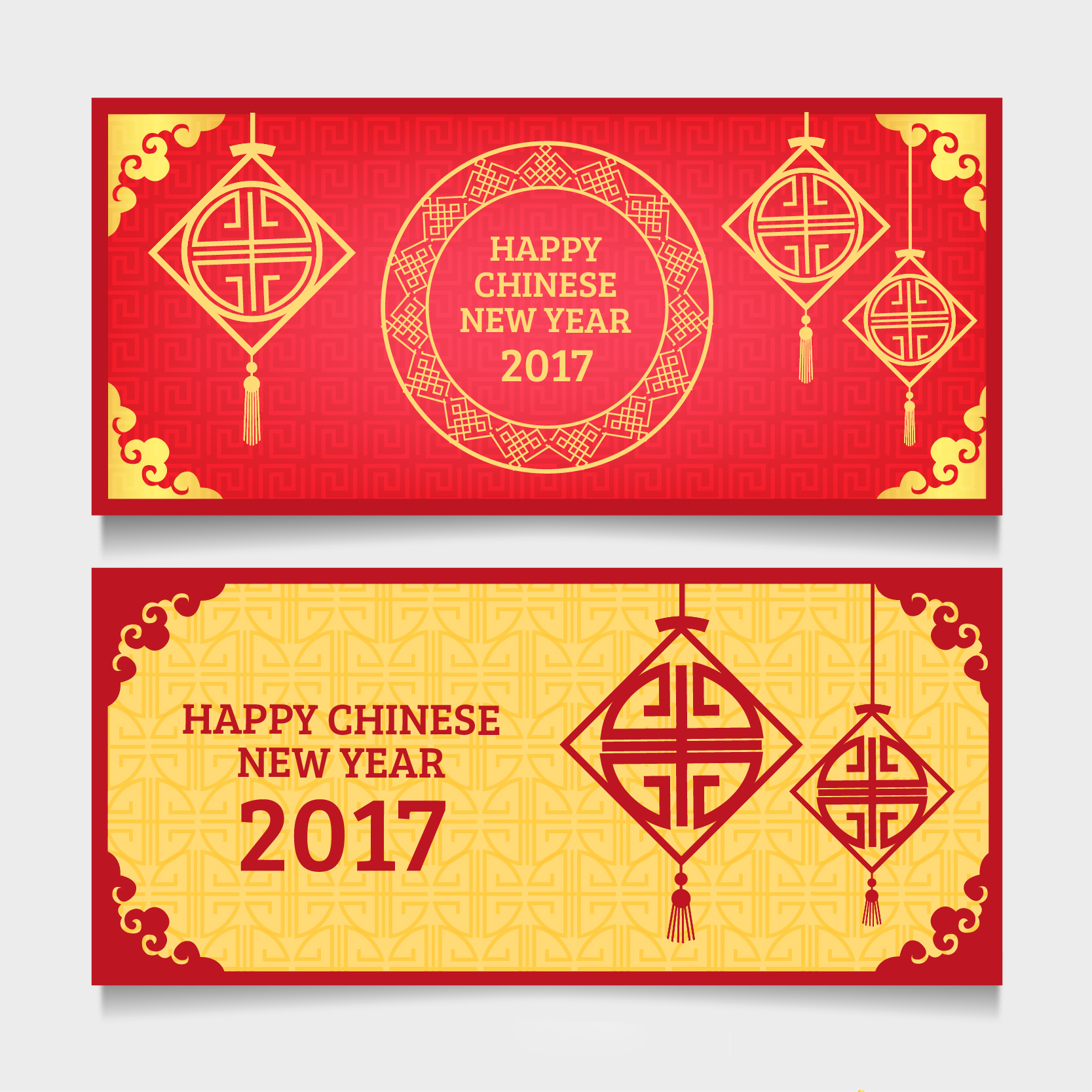 2019新年农历猪年贺卡矢量素材模板 2019 New Year Lunar Year Of The Pig Greeting Card Vector Material Template_img_2