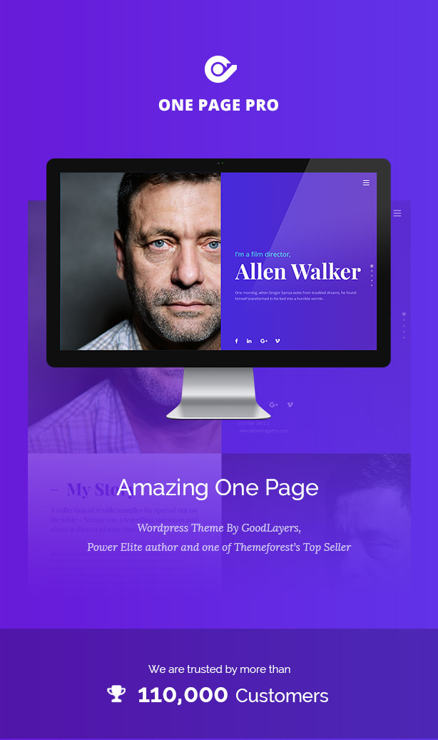 适用于金融企业网站设计师创意机构的WordPress主题 One Page Pro - Multi Purpose OnePage WordPress Theme_img_2