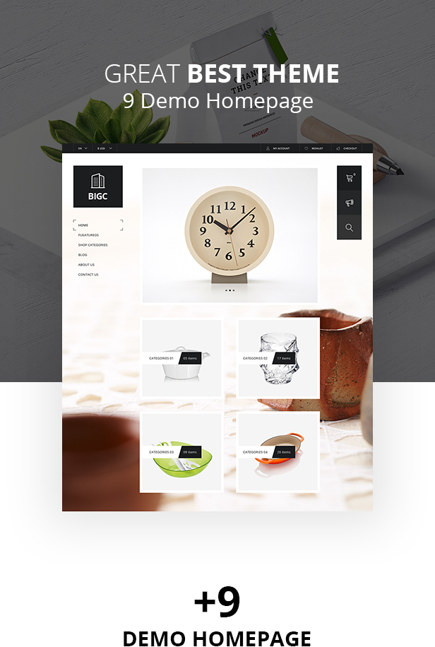 精美的家具家居在线购物商城WordPress主题模板 Big Shop - Furniture RTL Responsive WooCommerce WordPress Theme_img_2