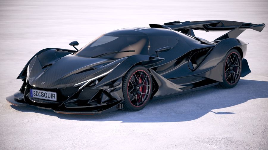 陆地怪兽德国阿波罗赛道跑车2019 3D模型 Gumpert Apollo Intensa Emozione 2019 3D Model_img_2