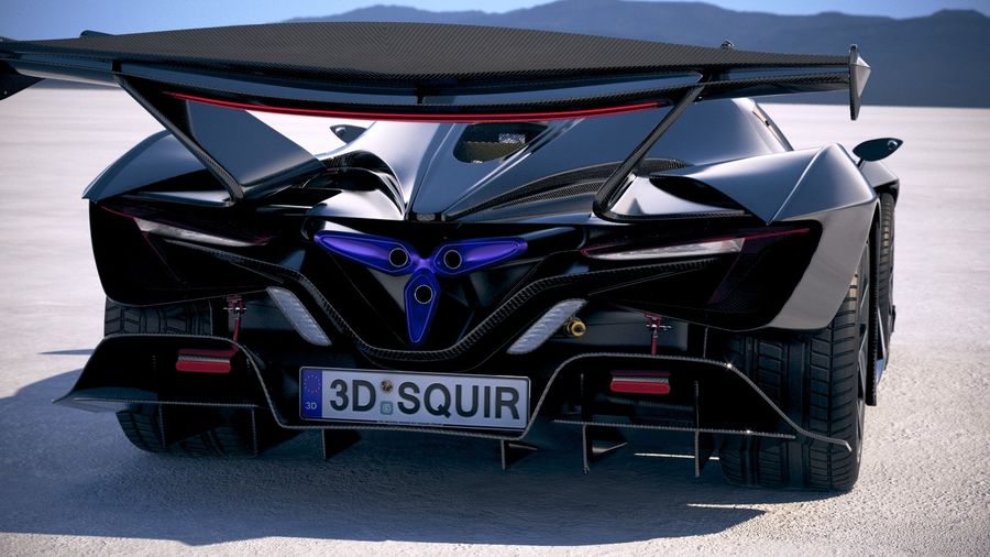 陆地怪兽德国阿波罗赛道跑车2019 3D模型 Gumpert Apollo Intensa Emozione 2019 3D Model_img_2