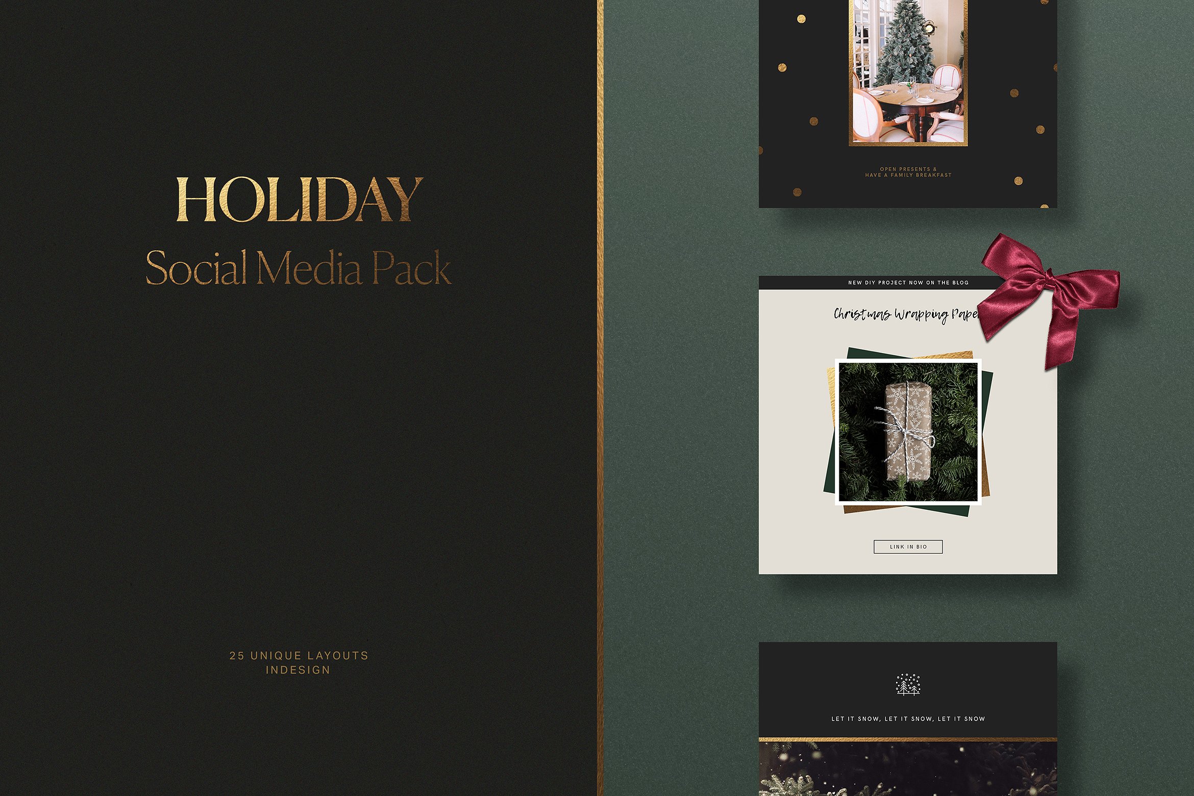 高端的圣诞节假日摄影Instagram故事模板 High-End Christmas Holiday Photography Instagram Story Template_img_2