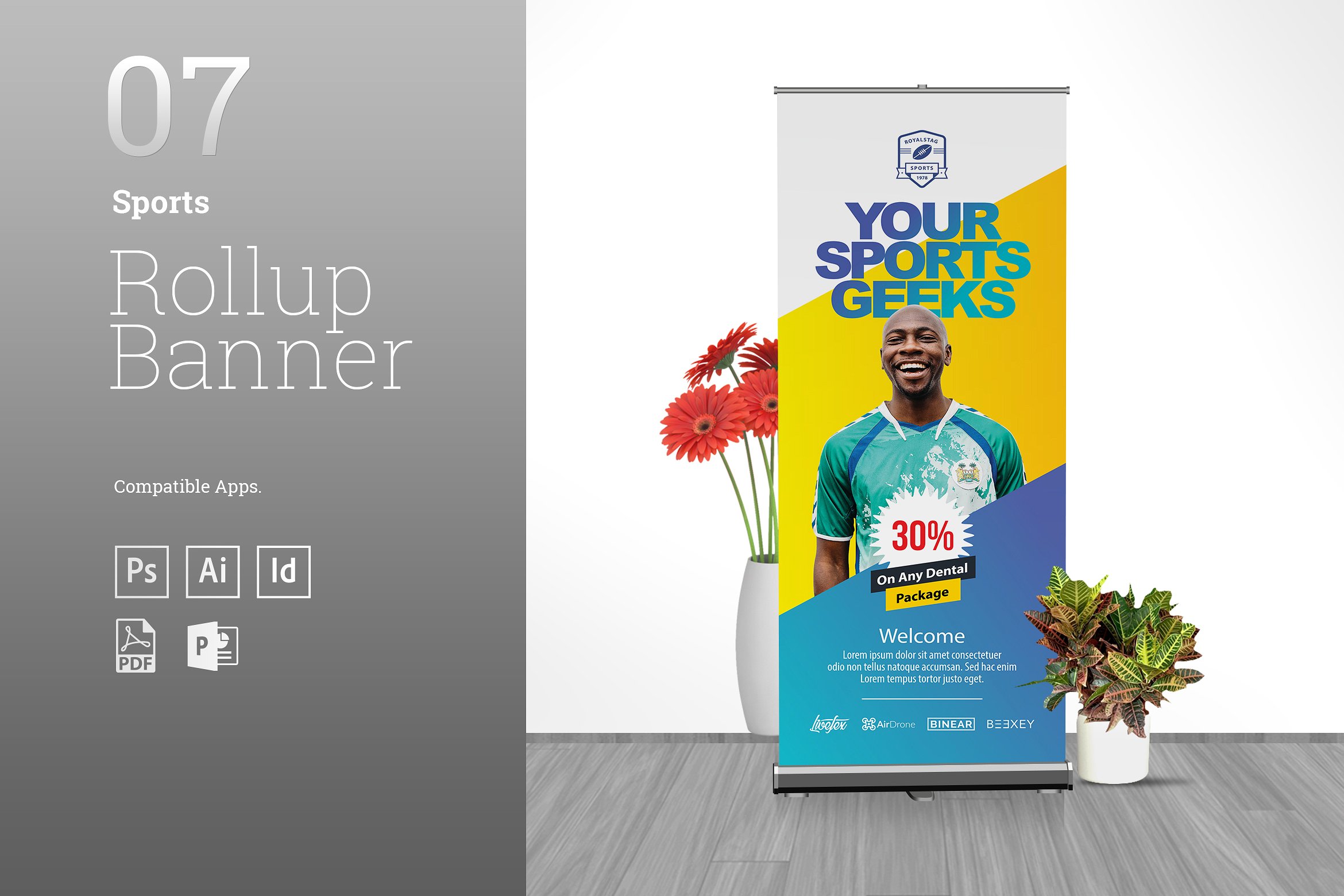 10款完美的企业介绍易拉宝PSD模板 10 Perfect Corporate Introductions Roll Up PSD Templates_img_2