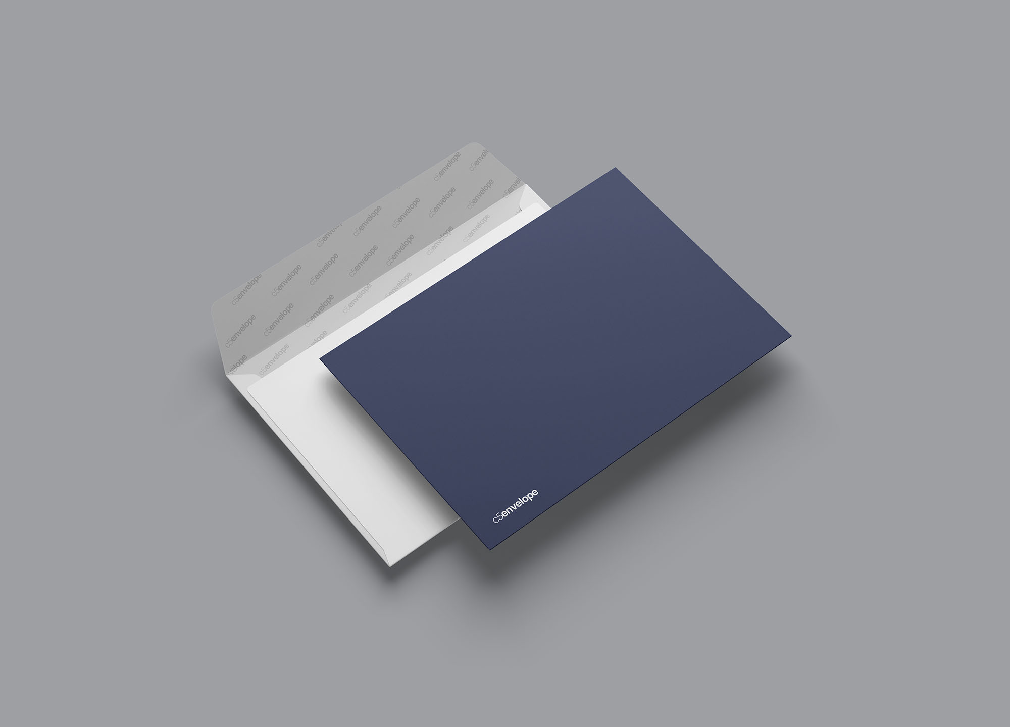 7种不同视图的高级C5信封样机 7 Different Views Advanced C5 Envelope Mockup_img_2