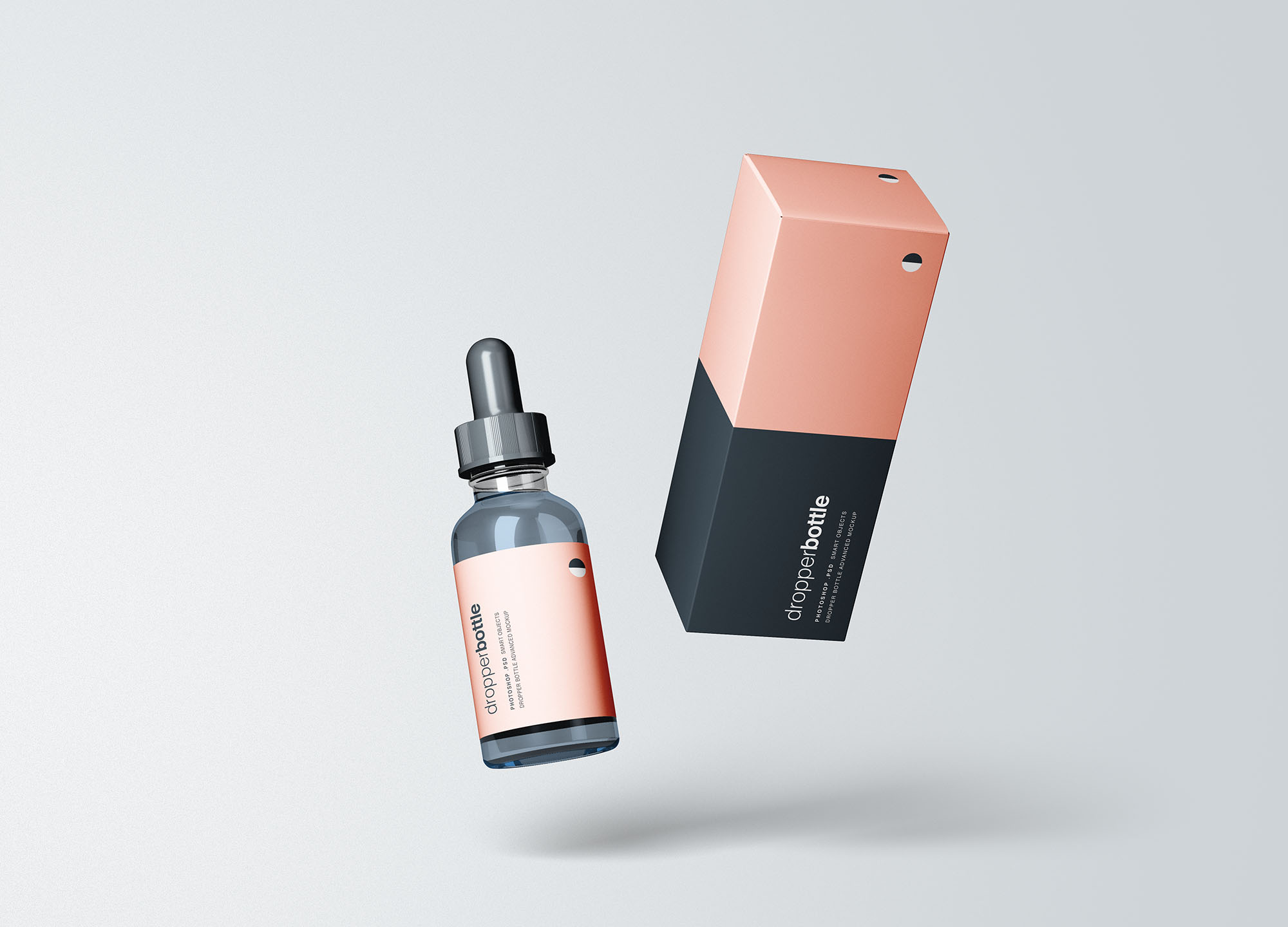 多角度的高级滴管瓶包装样机 Multi-Angle Advanced Dropper Bottle Packaging Mockup_img_2